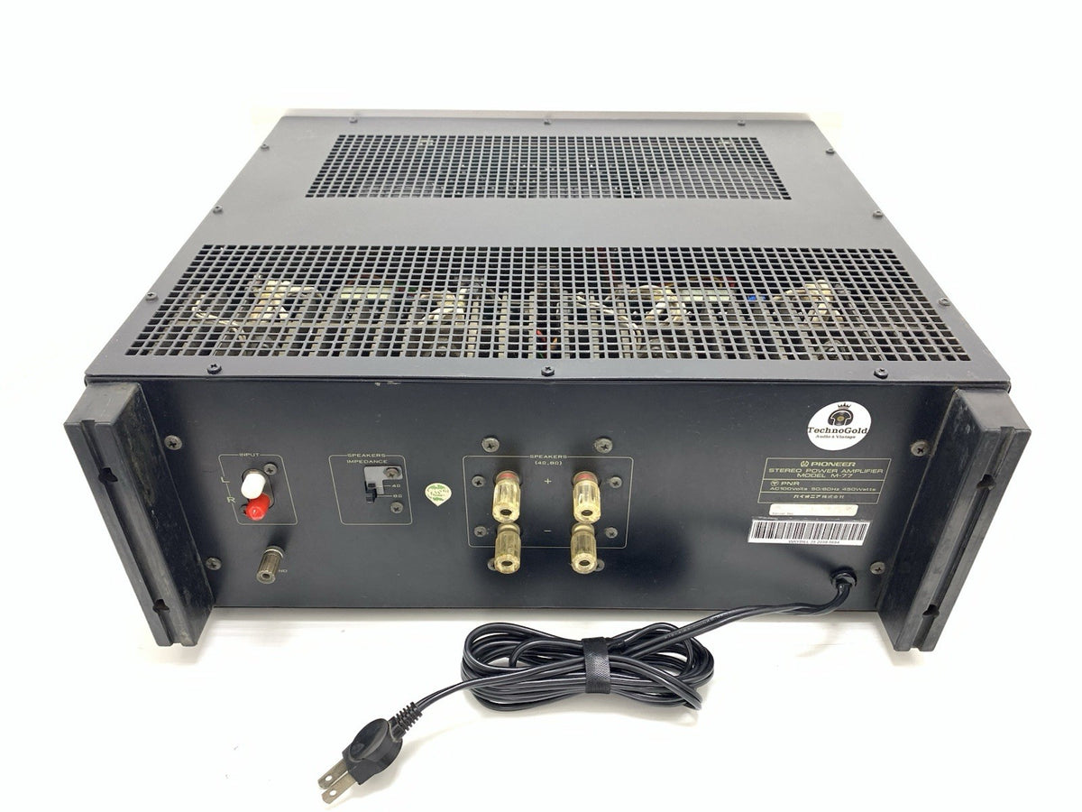 PIONEER M 77 SPEC 2 Stereo Power Amplifier  2 X 250 W RMS Vintage Work Good Look