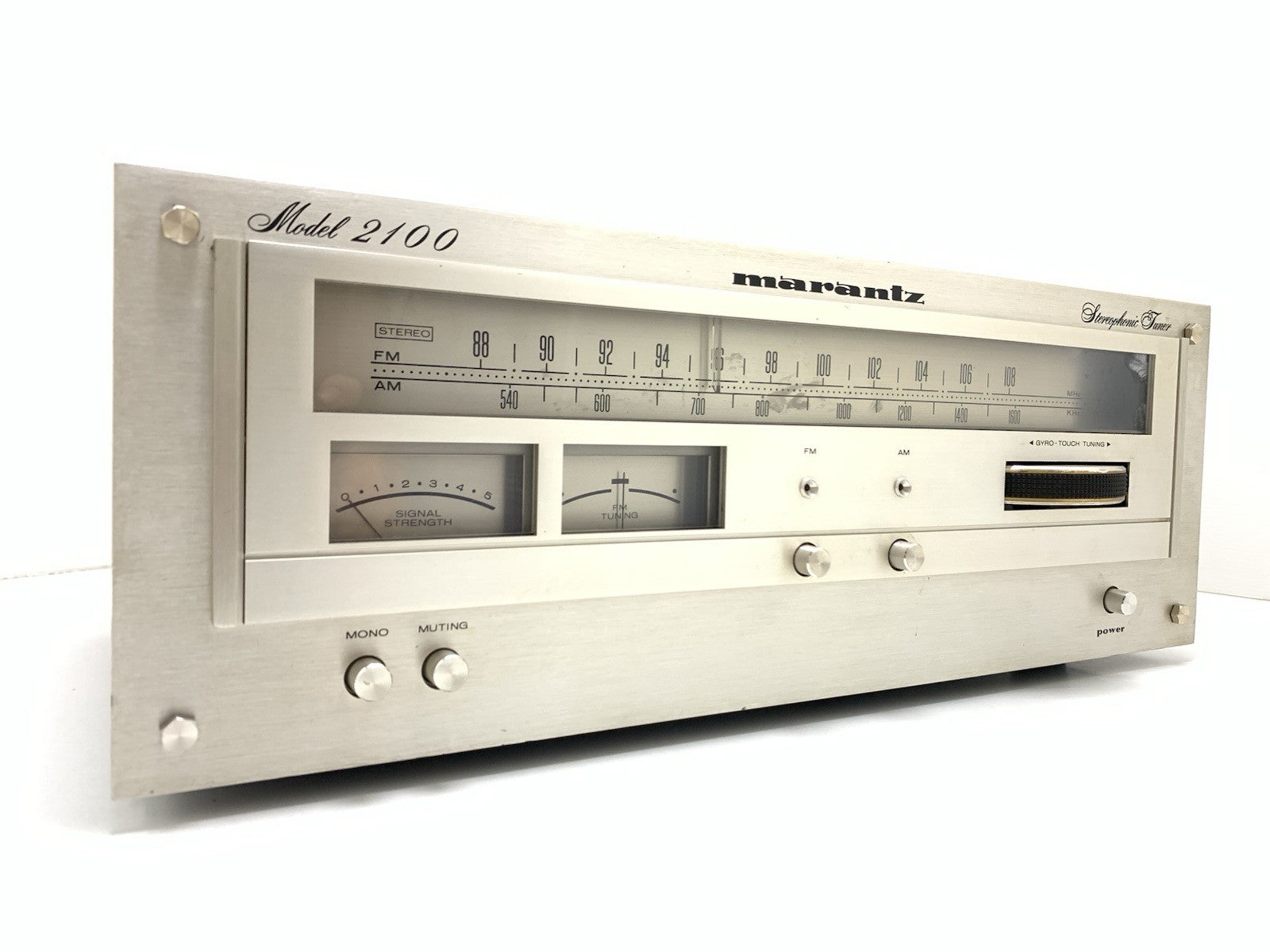 MARANTZ Model 2100 AM/FM Stereo Analog Gyro-Touch Tuner Vintage WORK Good Look