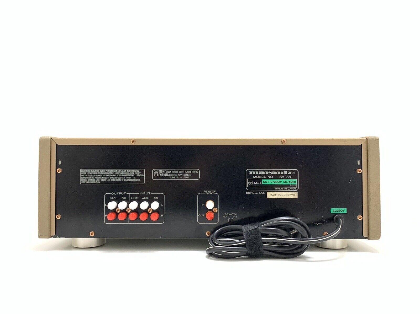 marantz SD-60 カセットデッキ marantz SD-60: 昭和カセットデッキ研究所