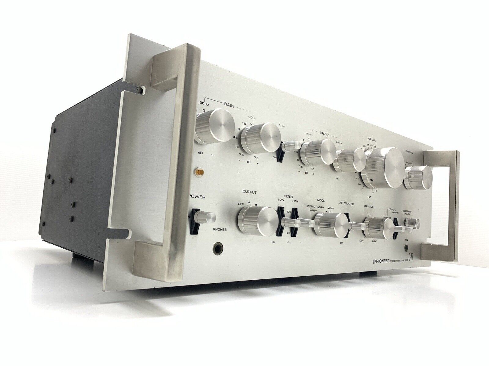 PIONEER C 77 SPEC 1 Stereo Pre Amplifier Vintage 1977 Work Refurbished Good Look
