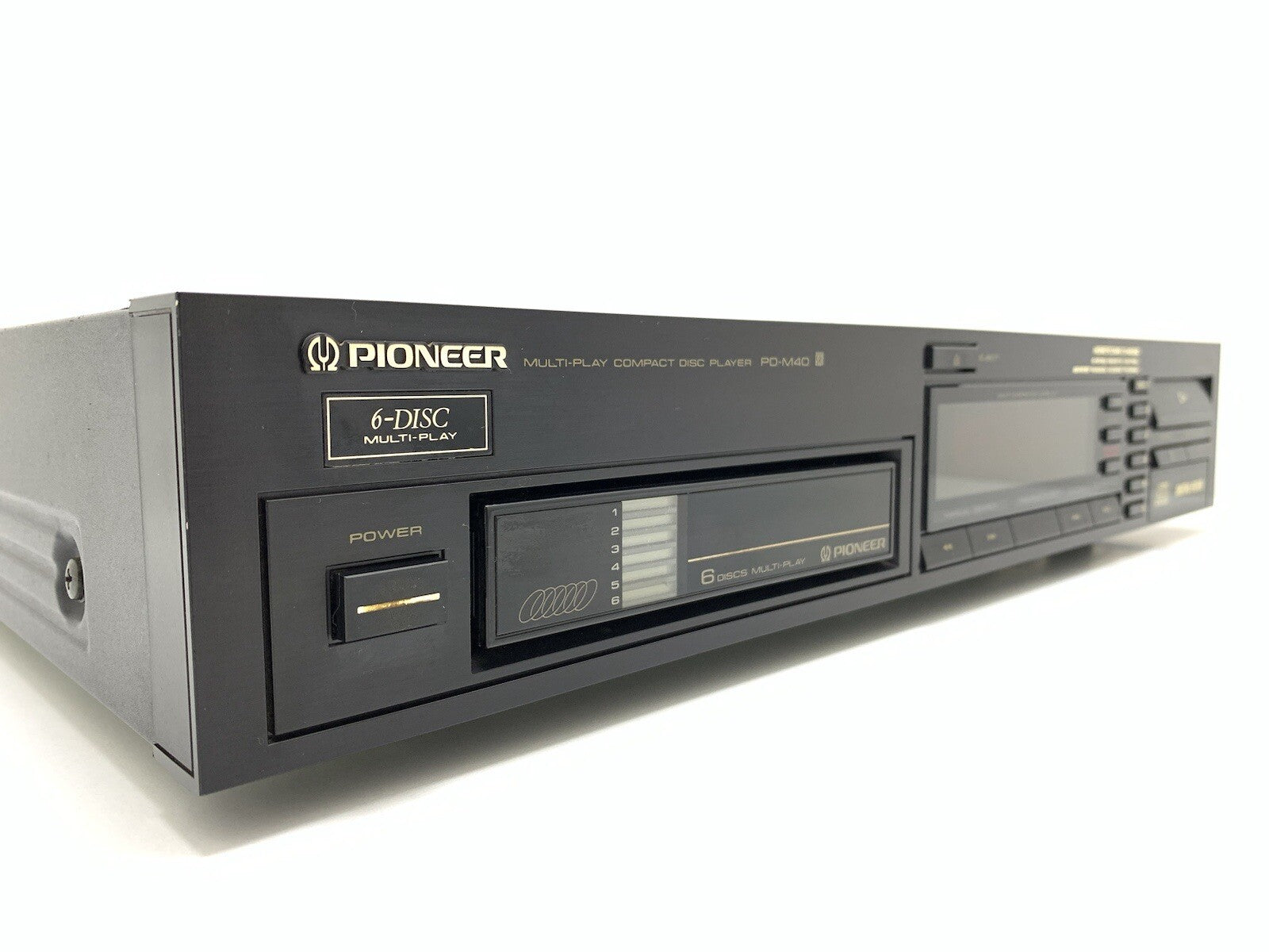 PIONEER Pd M40 CD Compact 6 Disc Multi Player Hi Fi Vintage 1987 Work Good Look
