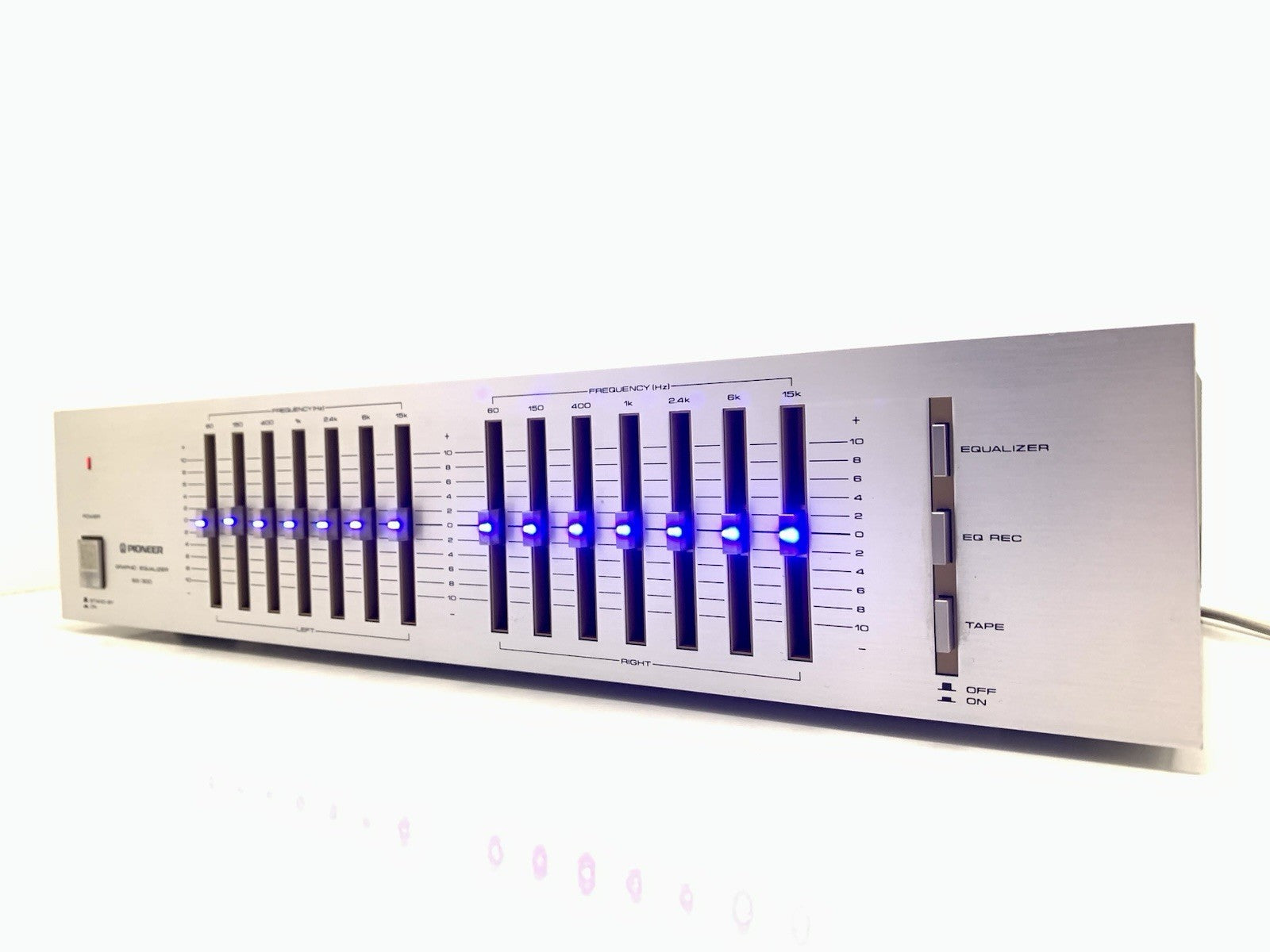 PIONEER SG 300 Graphic Equalizer BLUE LINE Vintage 1983 Hi End Working Good Look