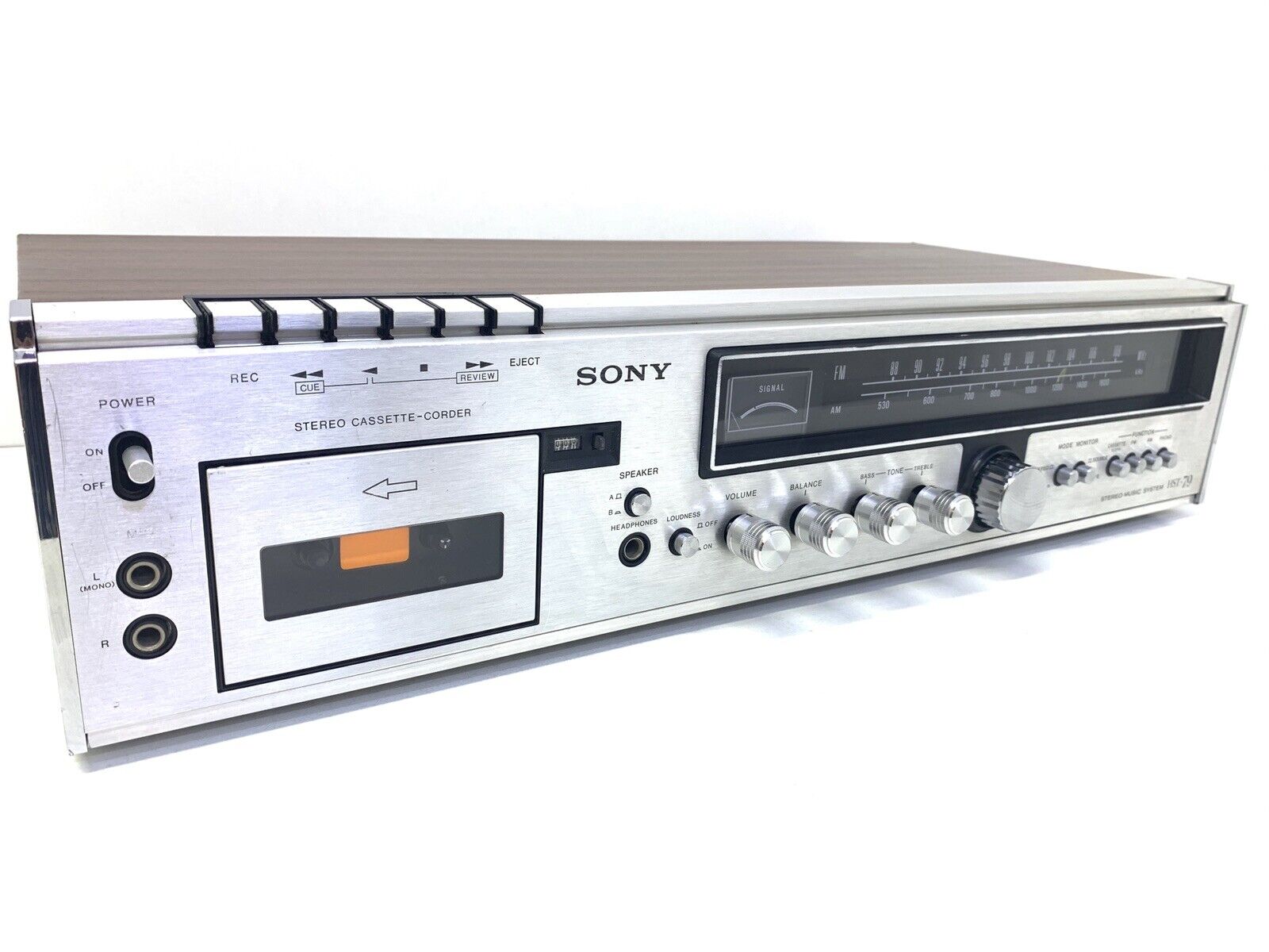 SONY Stereo Music System HST-79 Cassette Receiver Vintage 1975 Working Good Look