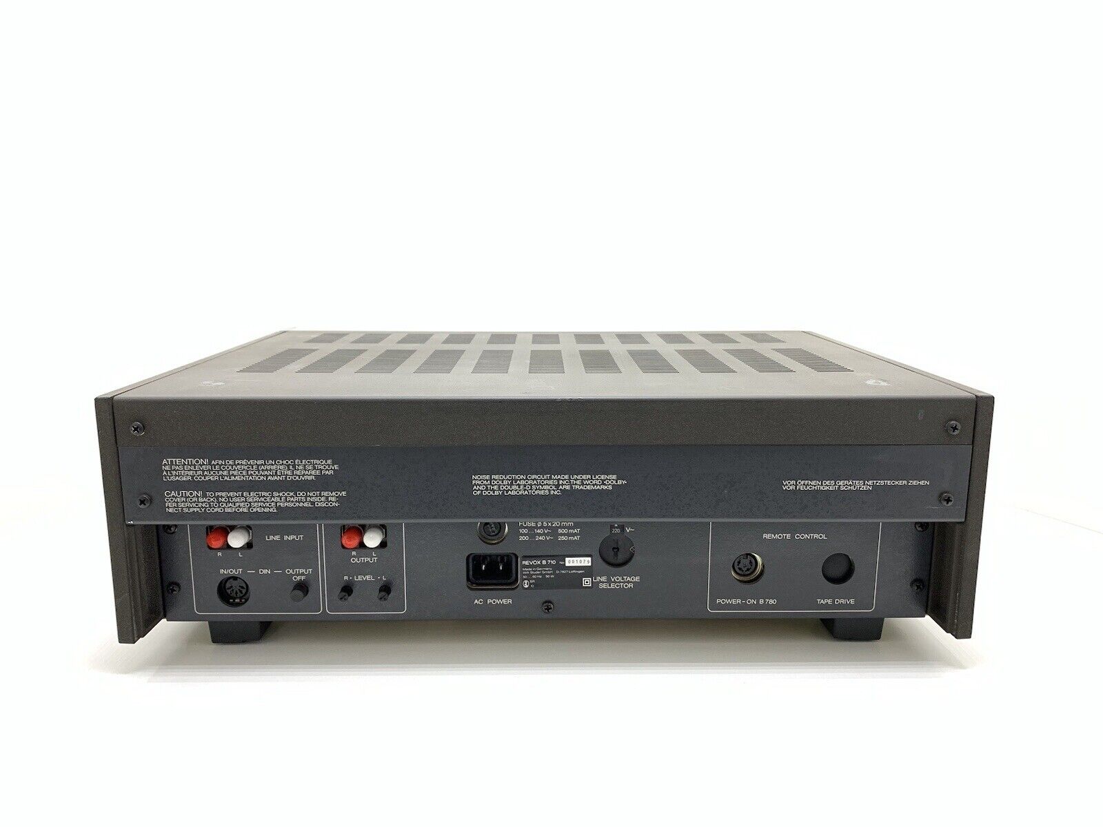 REVOX B 710 Stereo Cassette Tape Deck 3 Heads Vintage 1981 Hi End WORK Good Look