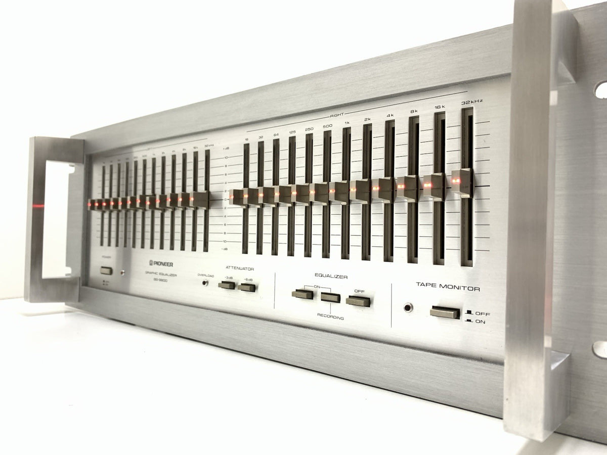 PIONEER SG 9800 Graphic Equalizer With Handles NEW RED LED Vintage WORK GoodLOOK