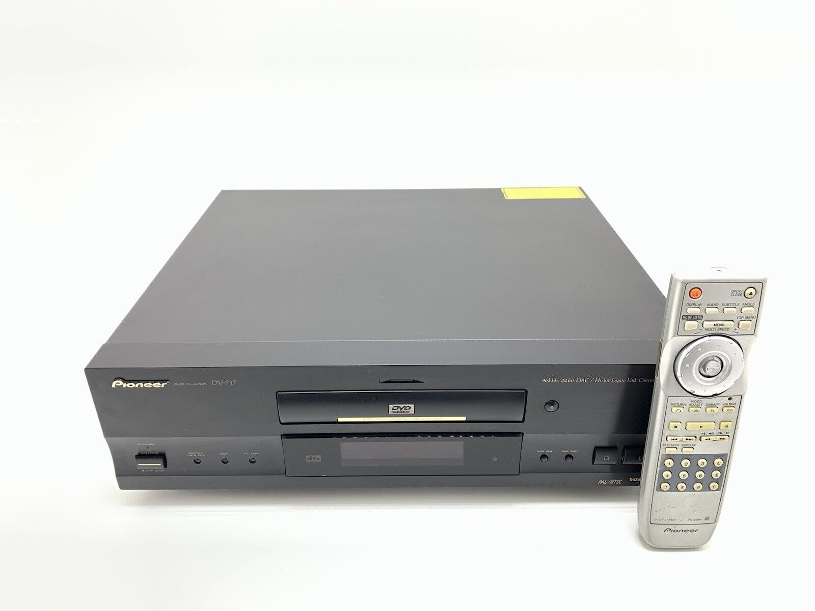 PIONEER DV 717 DVD CD Compact Disc with Remote Original PAL NTSC WORK Good Look