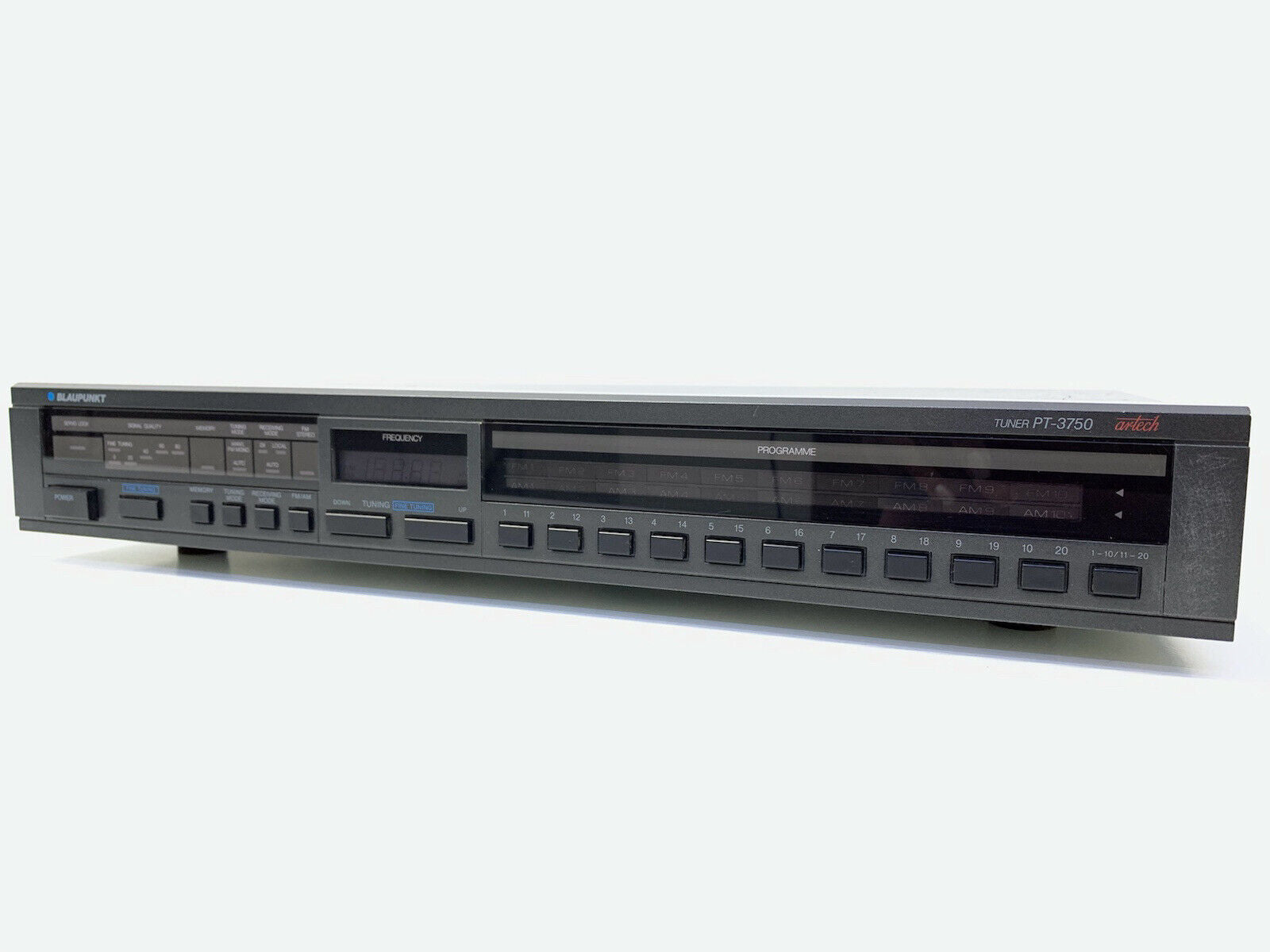 BLAUPUNKT PT-3750 Artech AM/FM Stereo Tuner Digital HiEnd Vintage 1986 Good Look
