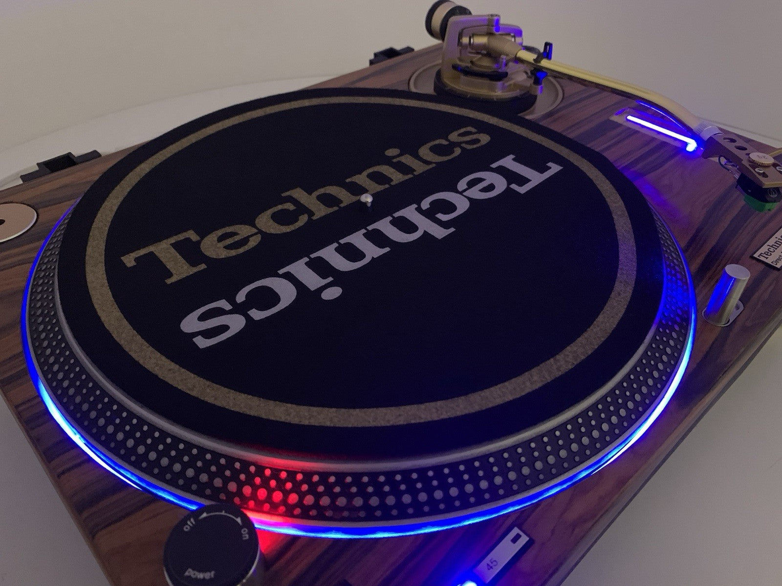 TECHNICS SL 1200 MK2 Wood And Gold Direct Drive Turntable Vintage Work Like -