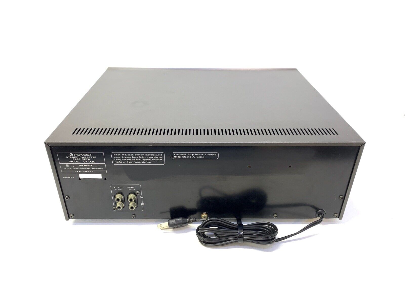 PIONEER CT-720 / CT-F850 2 Motor 3 Head Cassette Vintage 1979 Work