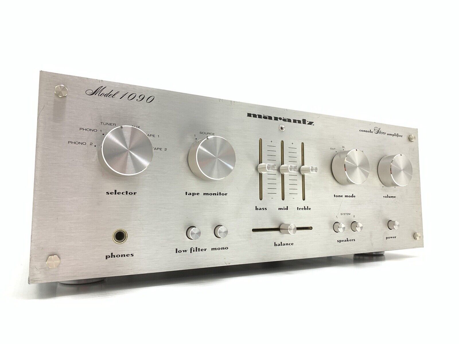 MARANTZ 1090 Stereo Integrated Amplifier 90Watts RMS Vintage 1977 WORK Good Look