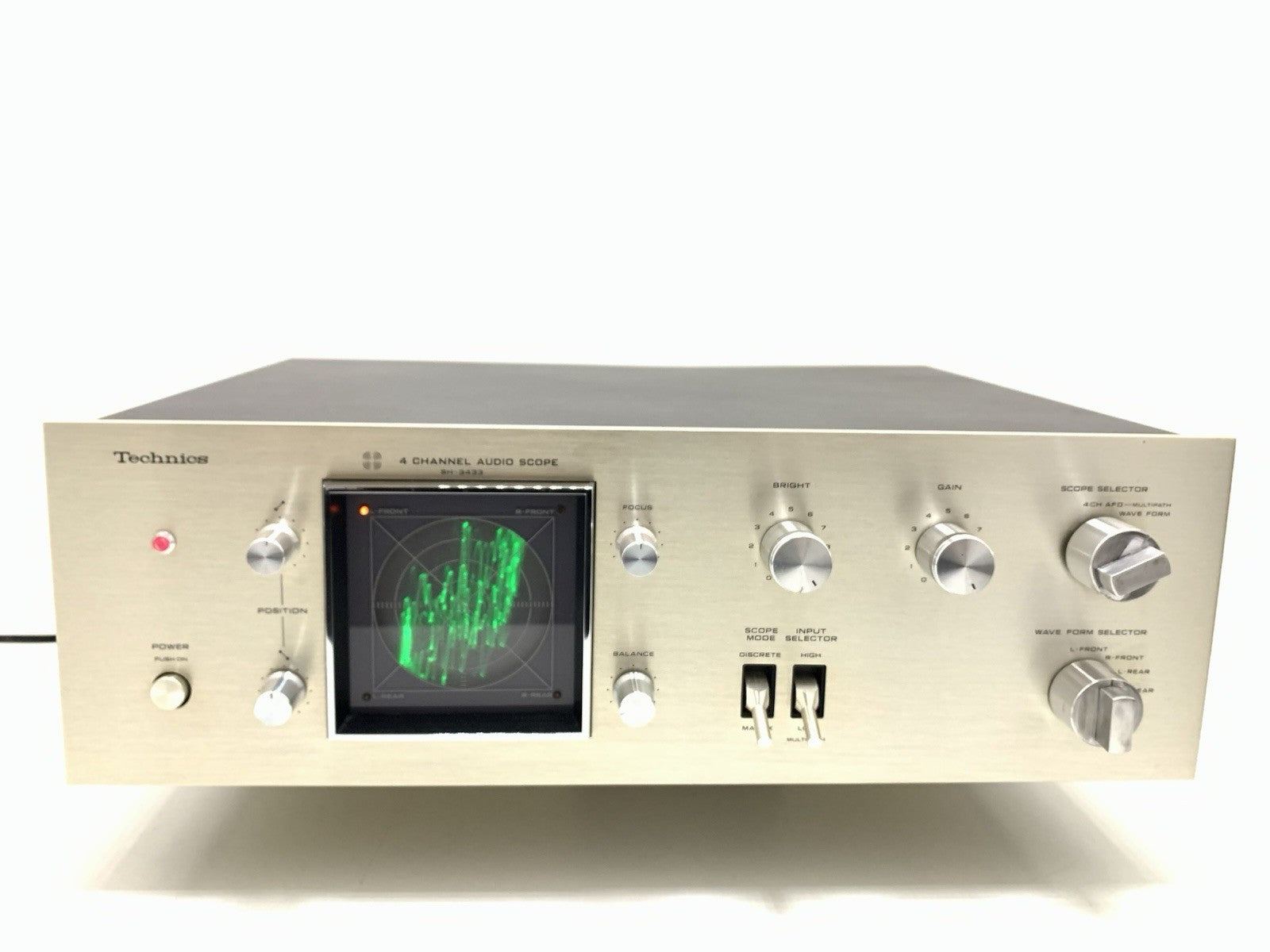 TECHNICS SH-3433 Audio Scope 4 Channel RARE Hi Fi Vintage 1973 WORK Good Look