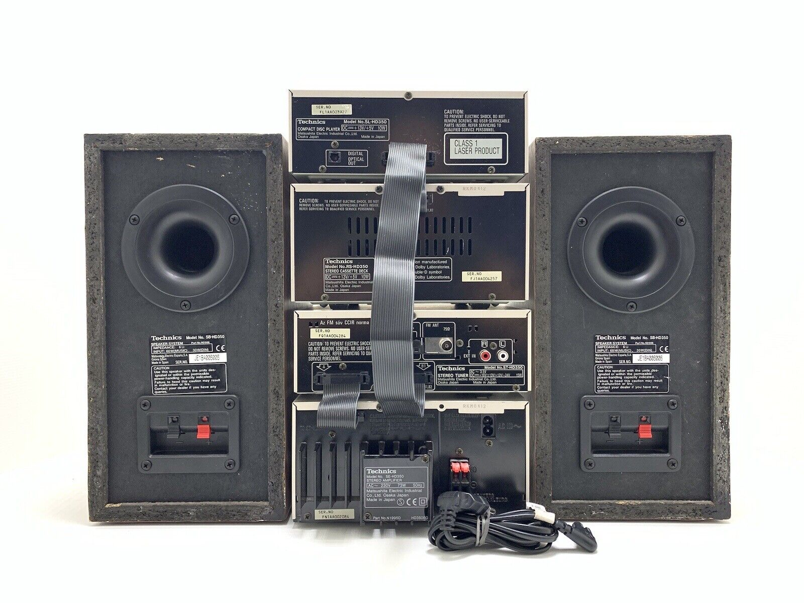 TECHNICS Amplifier SE-HD350 Tuner ST-HD350 Deck RS-HD350 CD SL-HD350 Sp SB-HD350