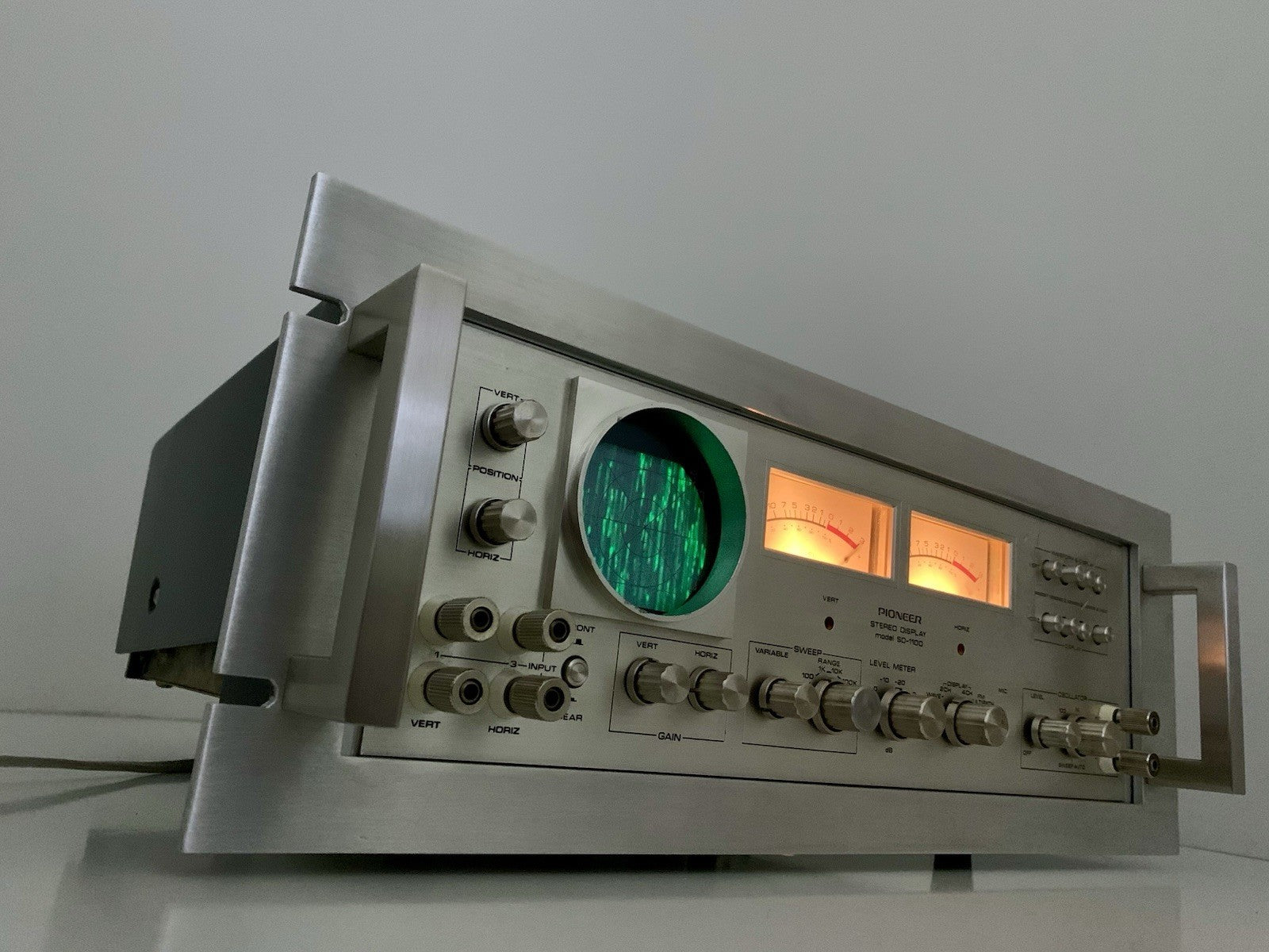PIONEER SD-1100 Stereo Rack Display Audio Scope RARE Vintage 1972 WORK Good Look