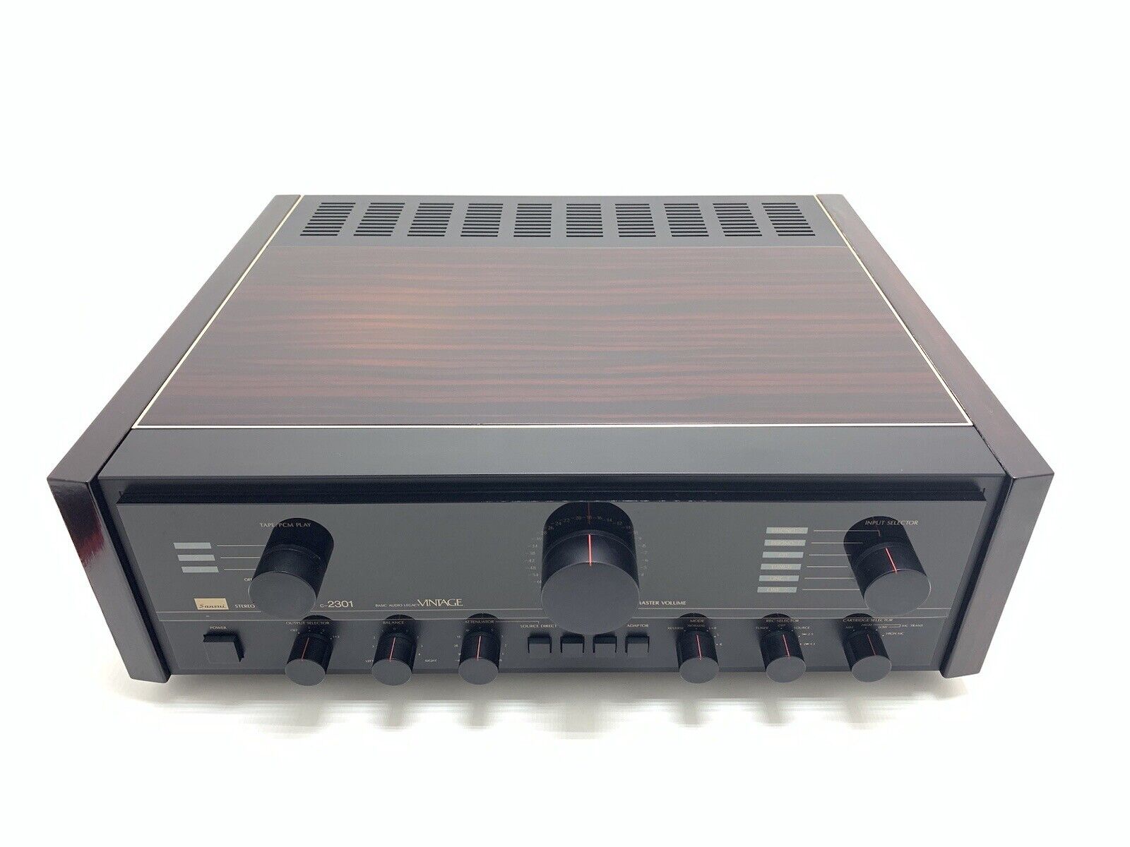 SANSUI C-2301 Stereo Pre Amplifier Vintage 1985 High End WORK Good