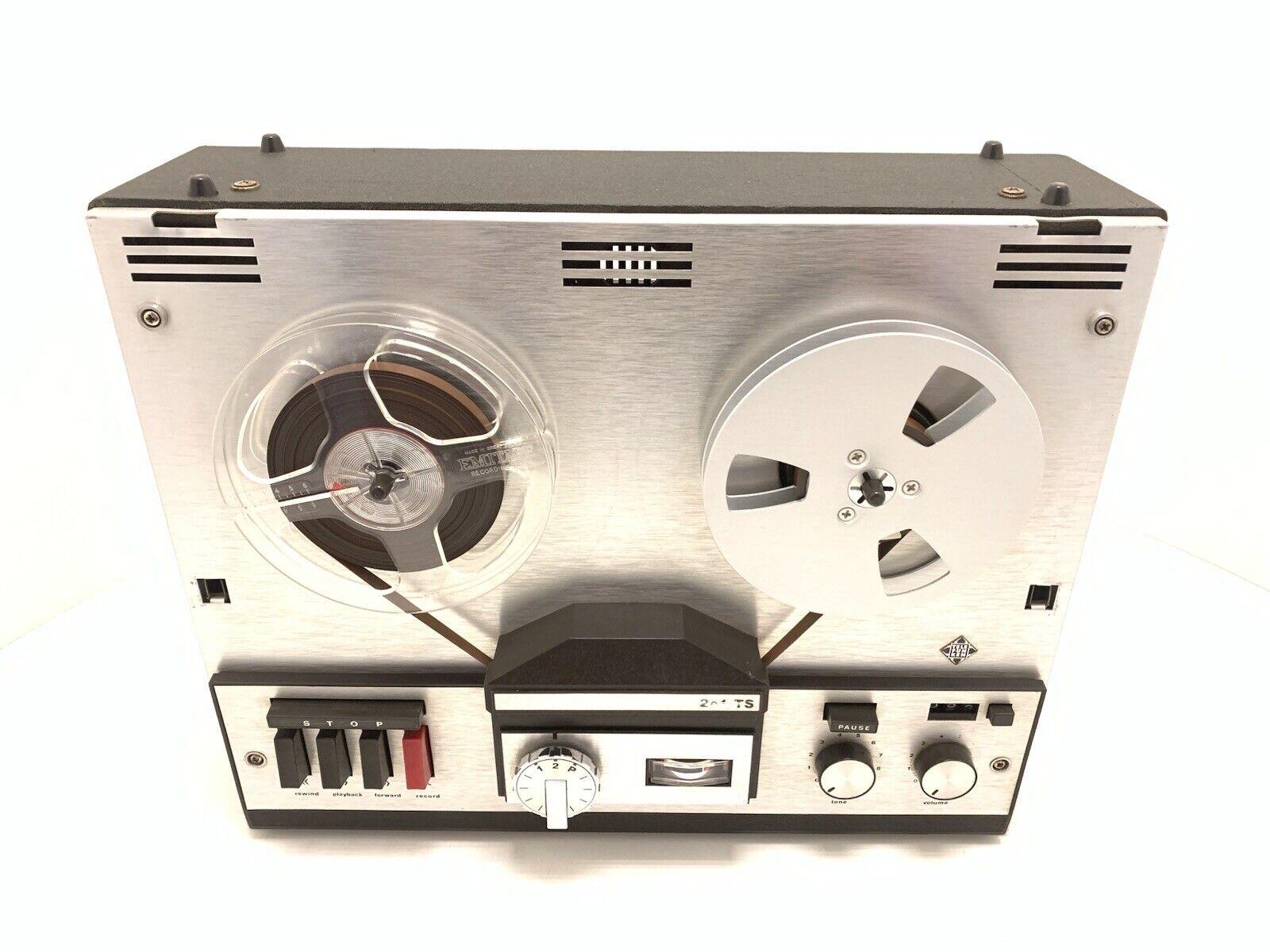 TELEFUNKEN M 201TS Tape Reel to Reel 4 Track 7" Vintage 1967 WORK Good Look