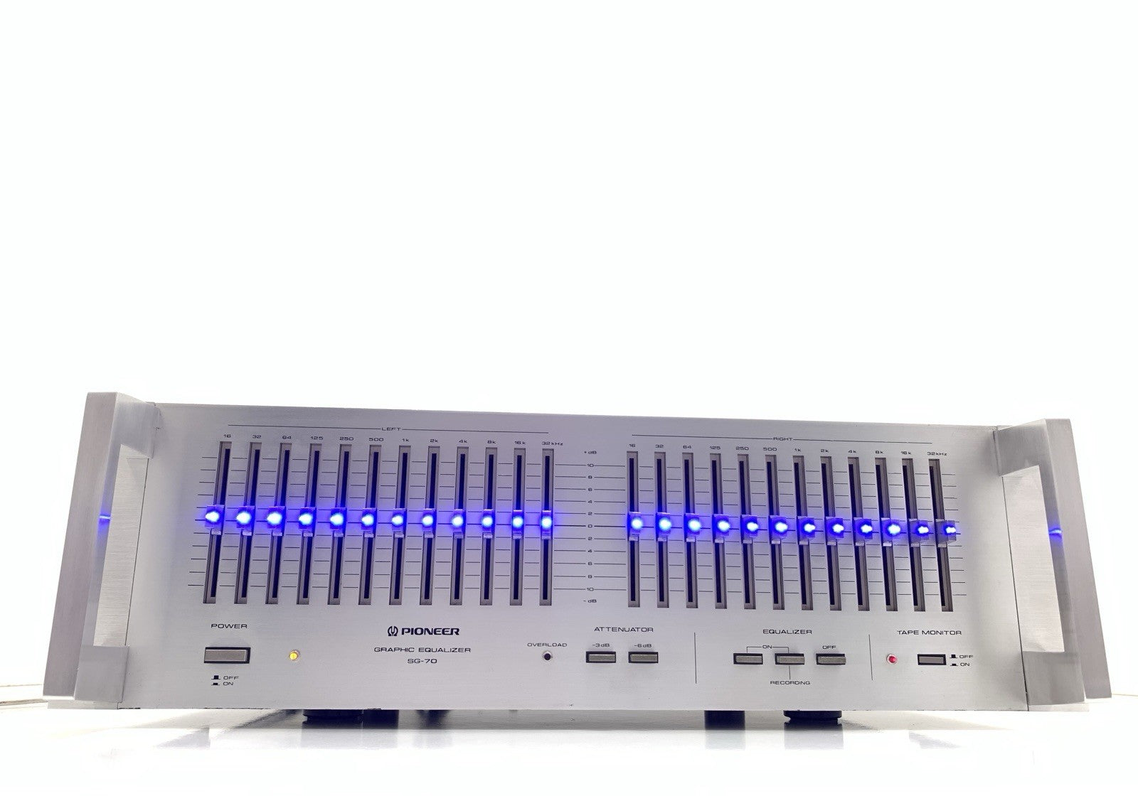 PIONEER SG 70/SG 9800 Graphic Equalizer BLUE LED Rack Handless 19" WORK GoodLook