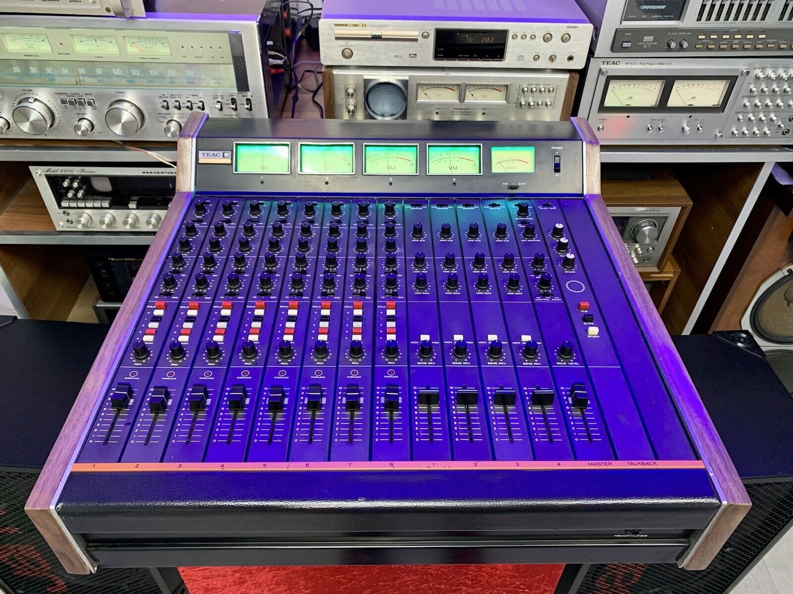TEAC TASCAM Series Model 5A RARE AUDIO MIXER 8 Ch Vintage 1975 WORKING Good Look