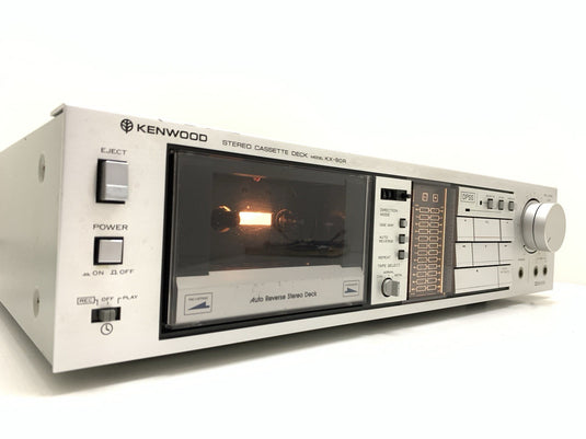 Kenwood KX 90R Stereo Cassette Tape Deck AutoReverse Vintage 1985 WORK Good Look