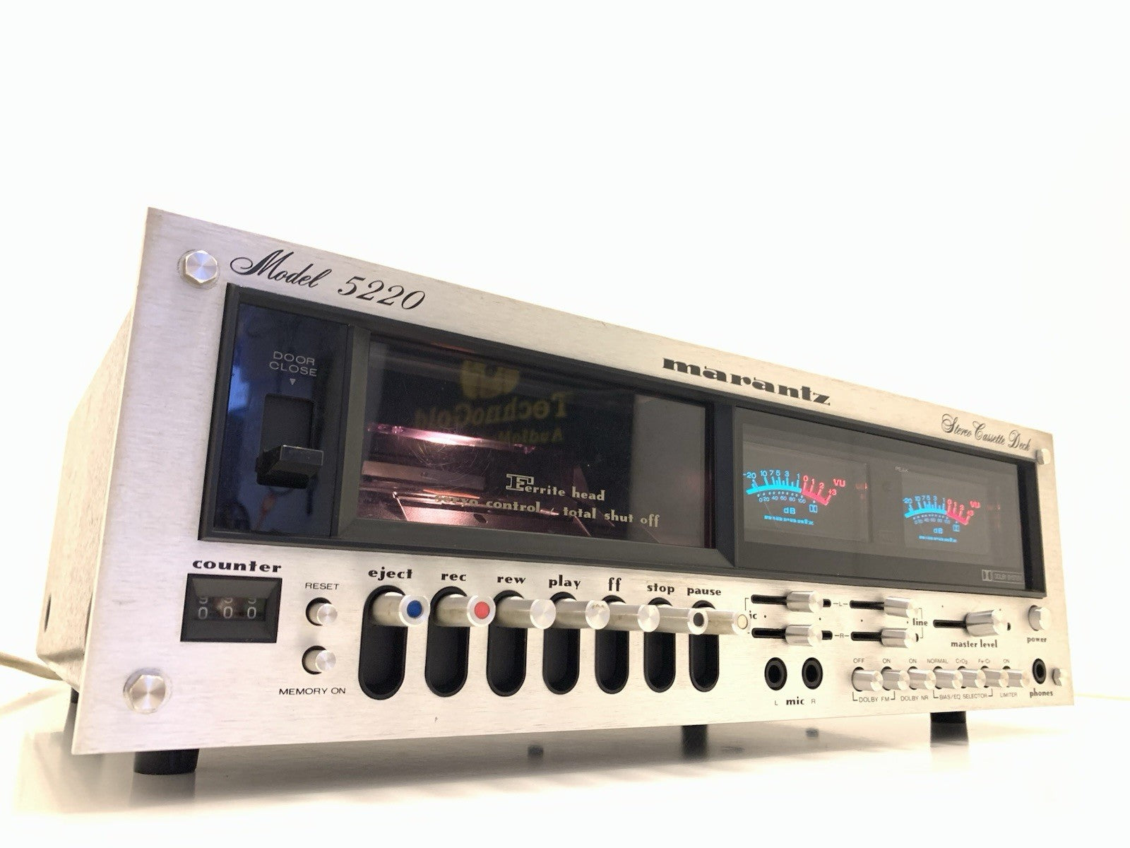 MARANTZ 5220 Stereo Cassette Tape Deck 2 Head Vintage 1977 Hi End WORK Good Look