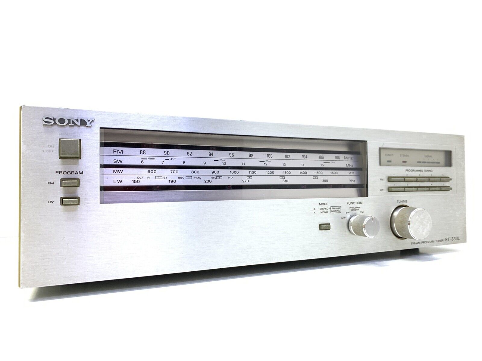 SONY ST-333L FM Stereo Program Tuner Vintage 1979 Hi End Refurbished Good Look