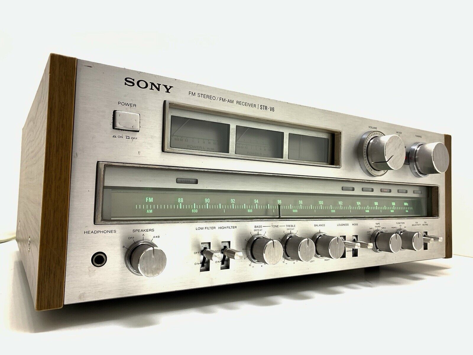 SONY STR V6 Stereo Monster Receiver 2X 115 WRMS Vintage 1978 REFURBISH Good Look