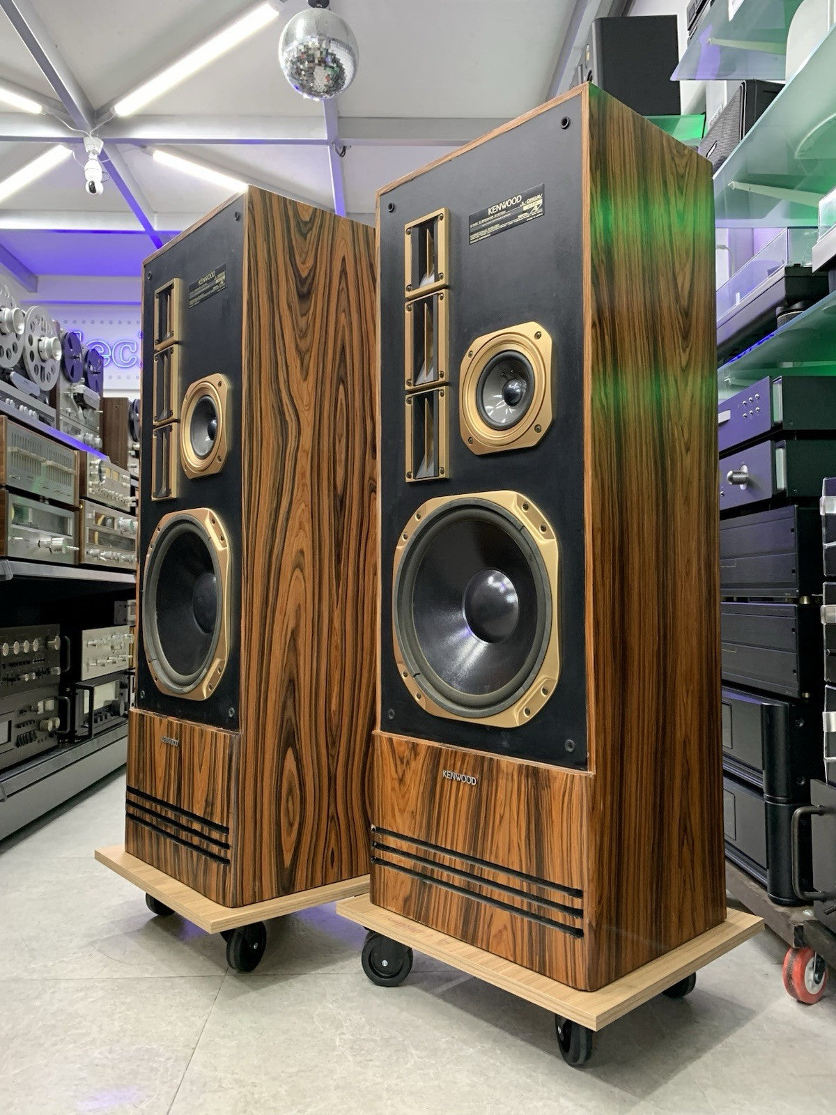 KENWOOD JL 988AV Hi End 5 Speakers 4 Way Premium Rosewood Vintage