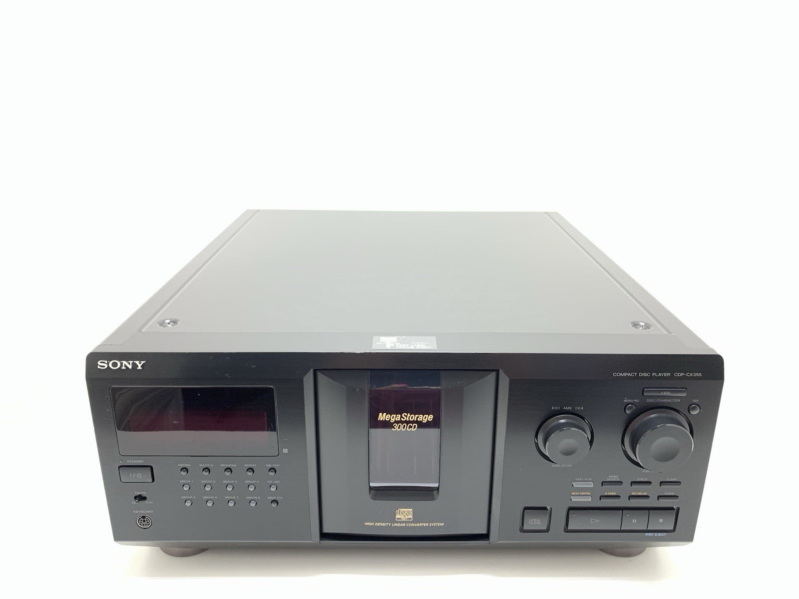 SONY CDP CX355 MegaStorage 300 CD Compact Disc Changer Vintage WORK Good Look
