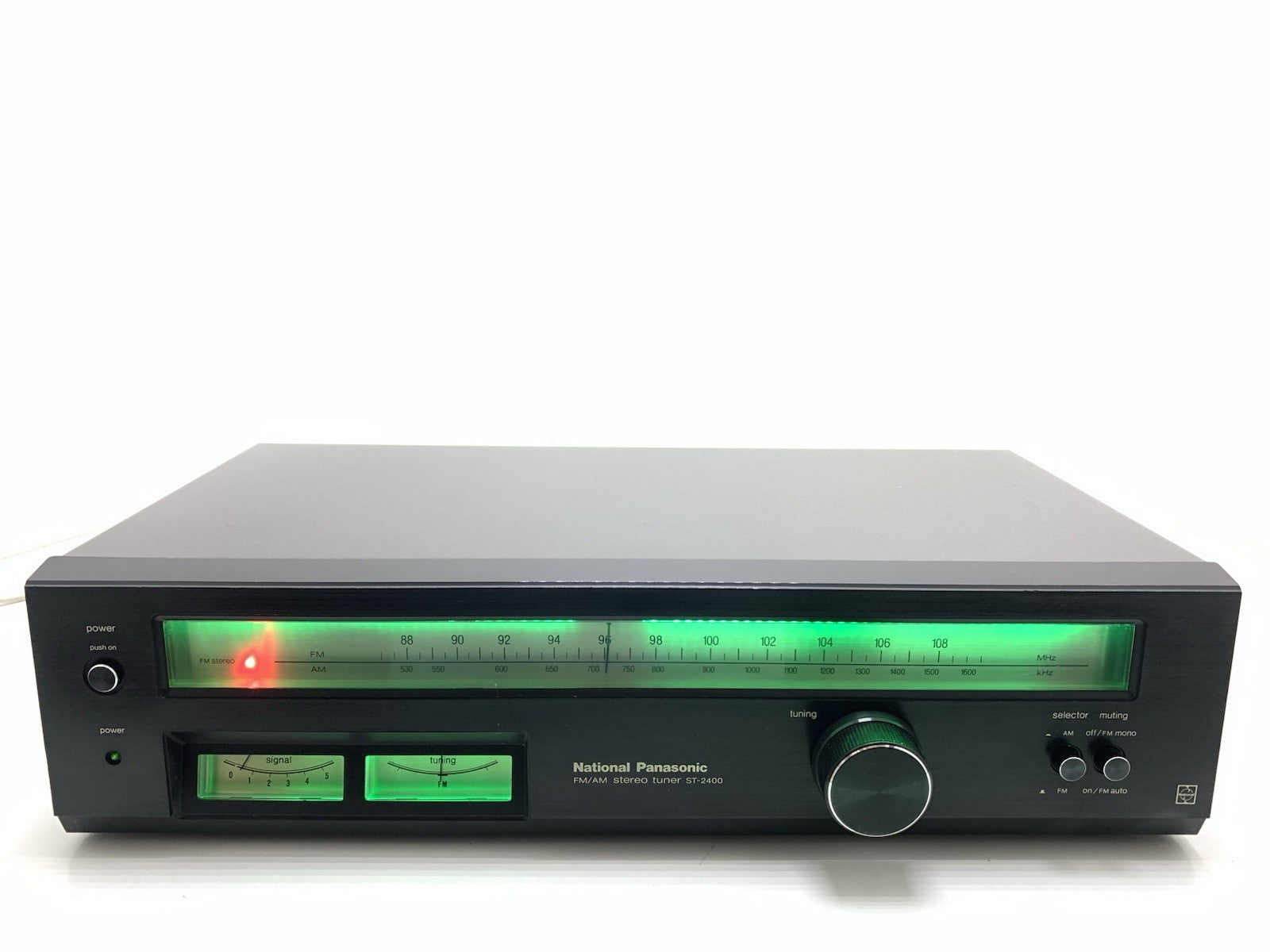 NATIONAL PANASONIC ST 2400 AM/FM Stereo Tuner Vintage 1974 Work Good Look