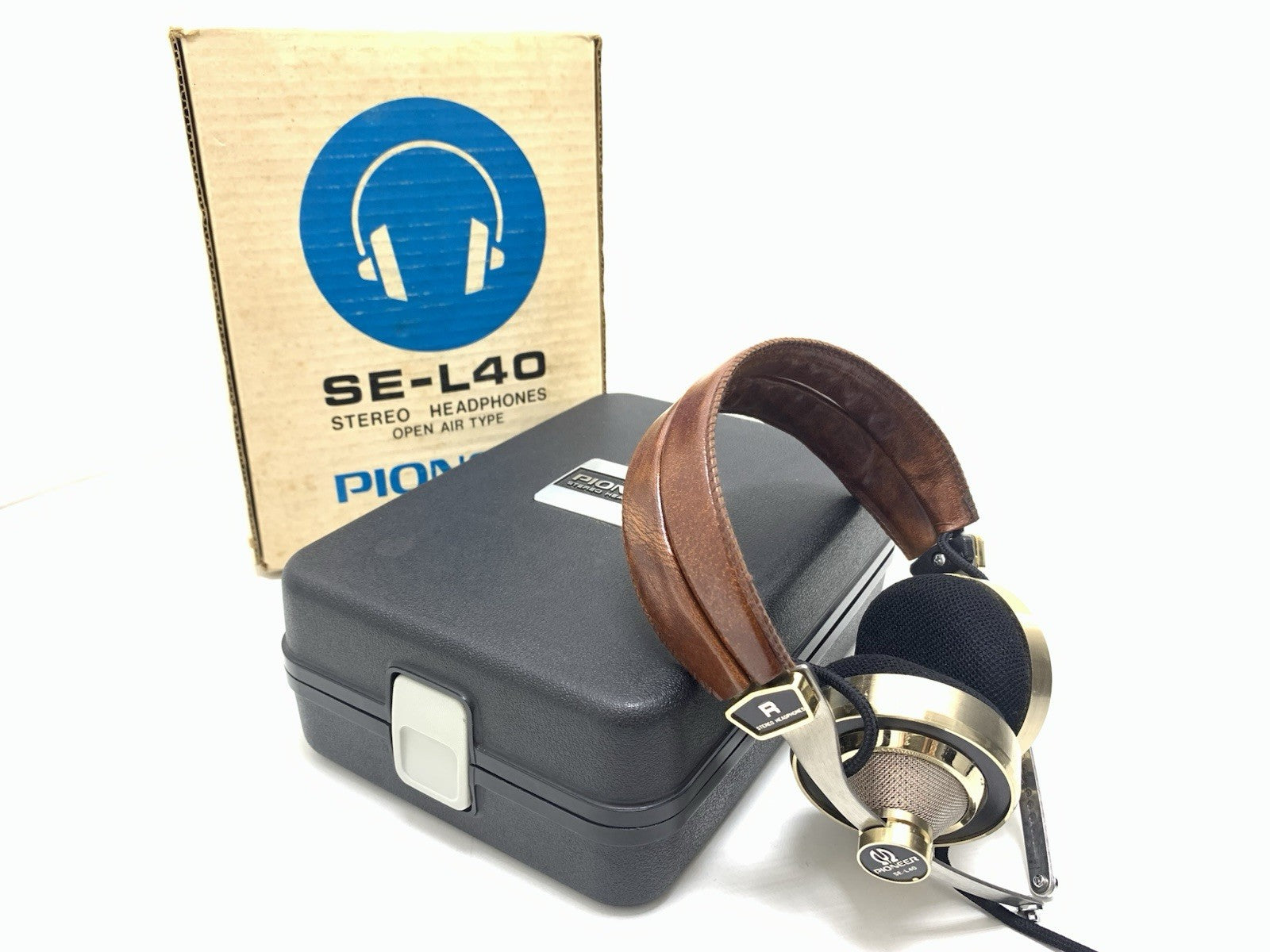 PIONEER SE-L40 Rare Headphones Original Box Vintage 1972 Good Look Work Perfect