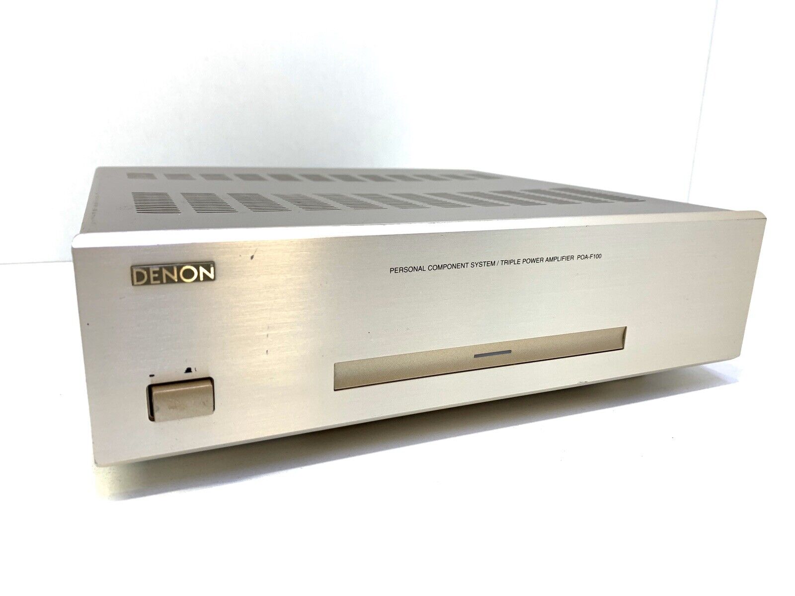 DENON POA-F100 3 Channel Power Amplifier 3 X 20 Watts RMS Vintage 2000 GOOD LOOK