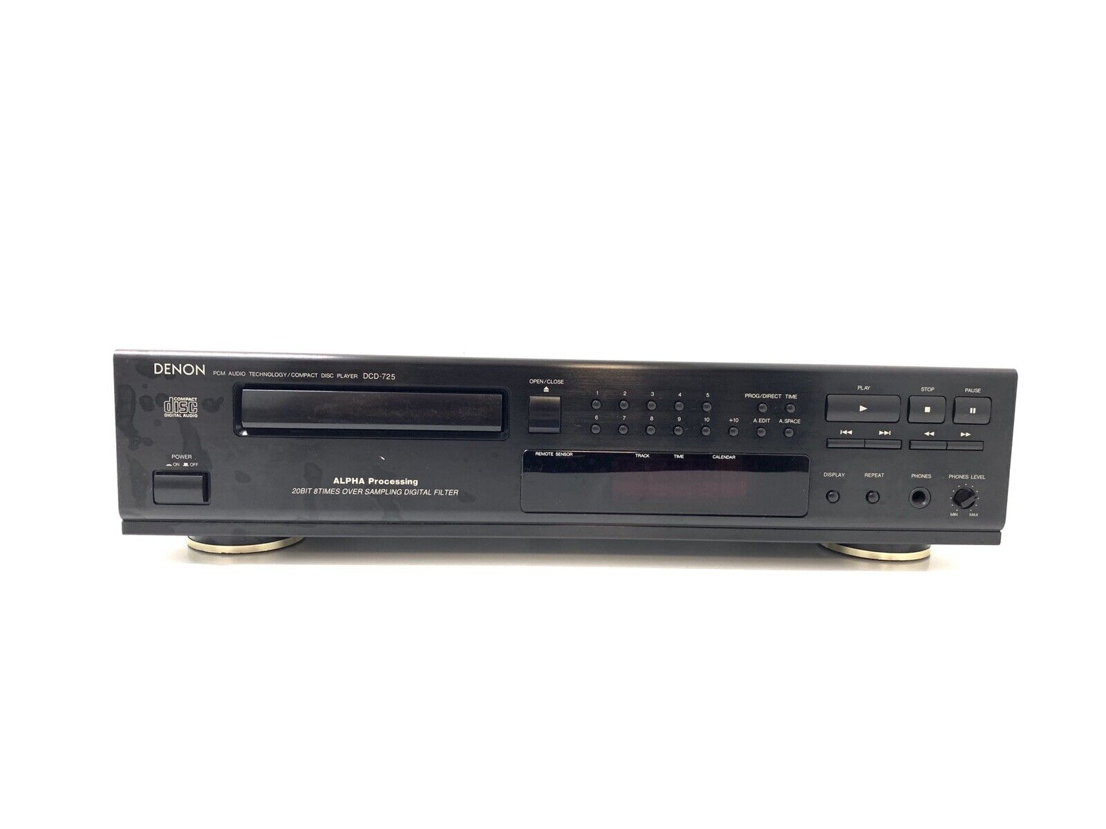 DENON DCD 725 Digital Compact Disc Player Hi End 20 Bits Vintage 1995 Good Look