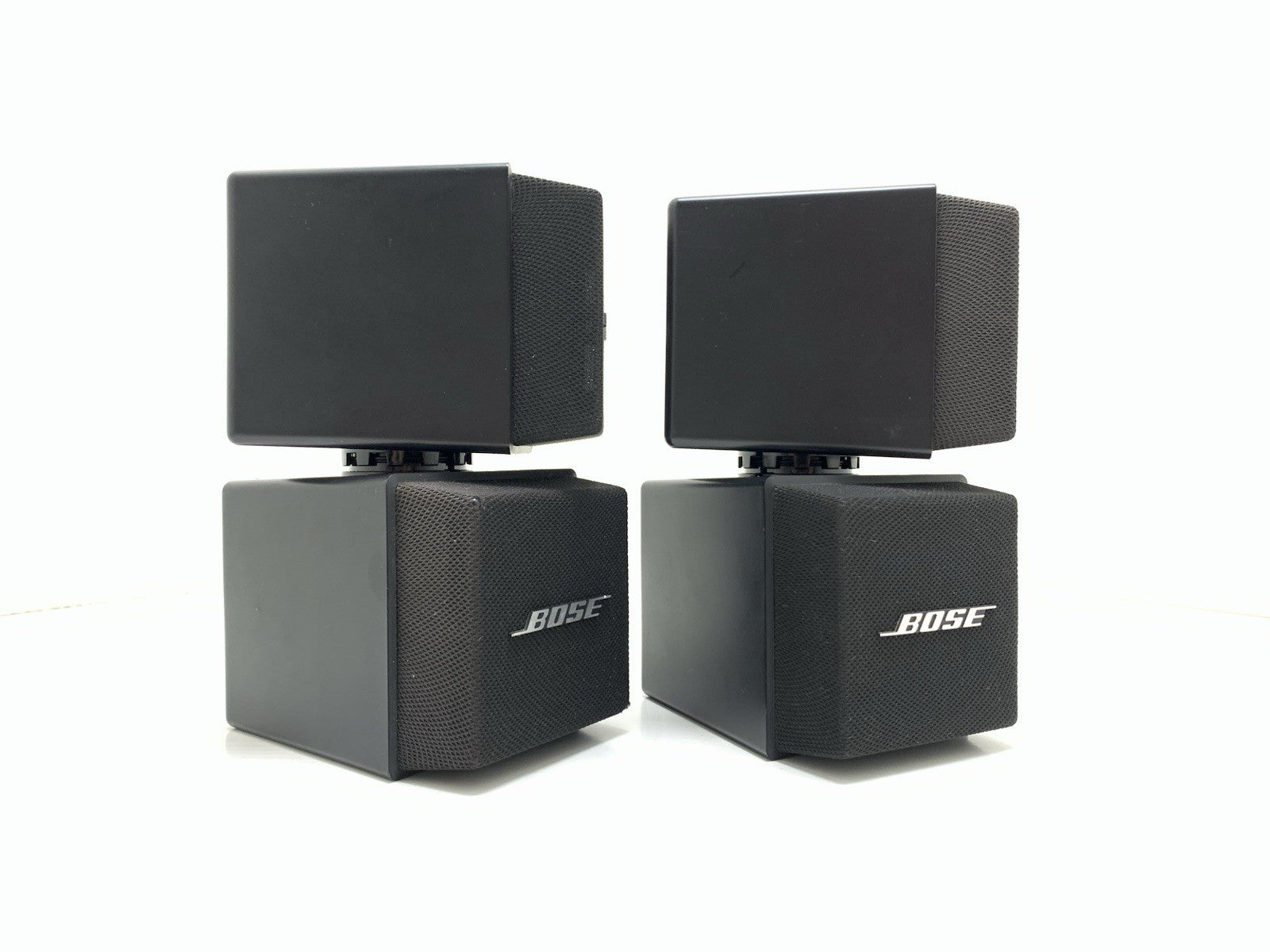 RARE BOSE 501X Direct Reflecting Double Cube Speakers Pair Vintage WORK GoodLOOK
