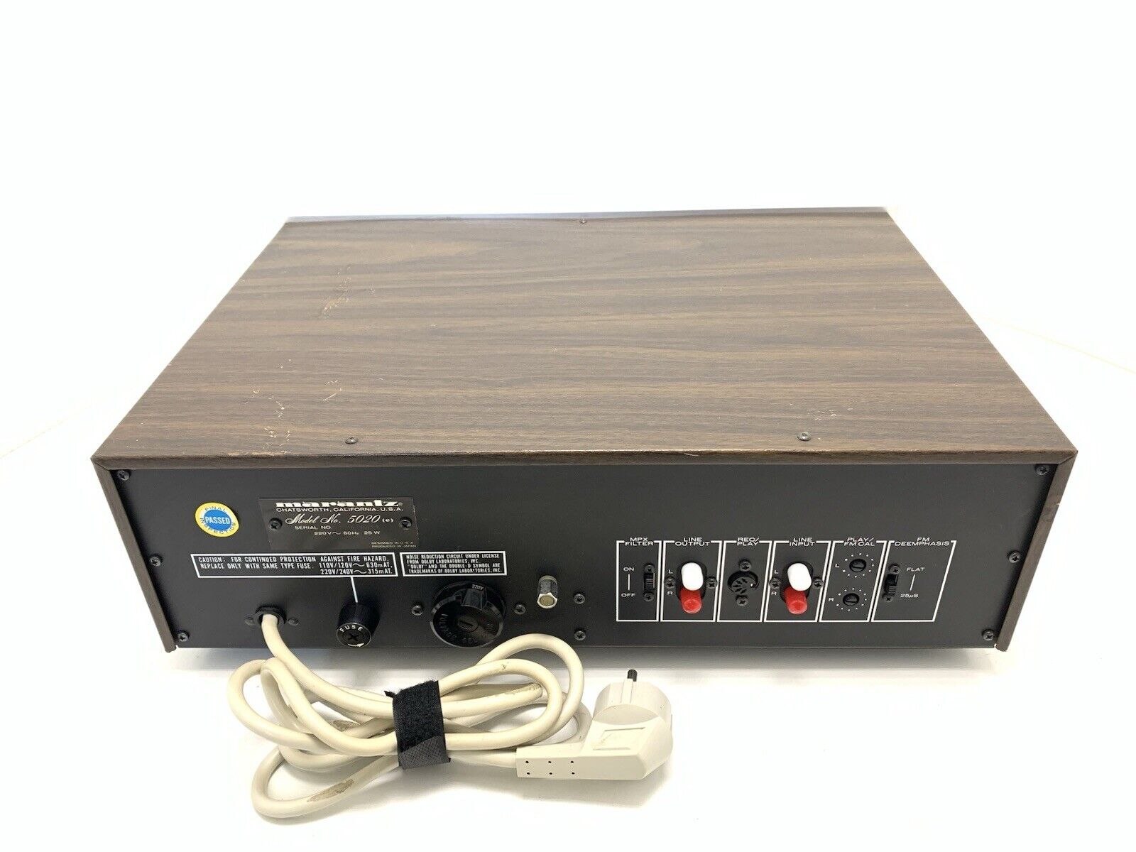 MARANTZ 5020 Stereo Cassette Tape Deck 2 Head Vintage 1977 Hi End WORK Good Look