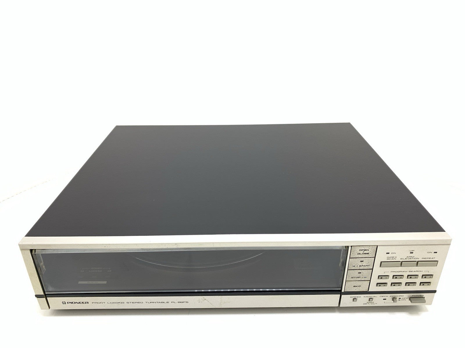 Pioneer PL-88FS Front Loading Direct Drive Turntable Serviced Vintage Good Look