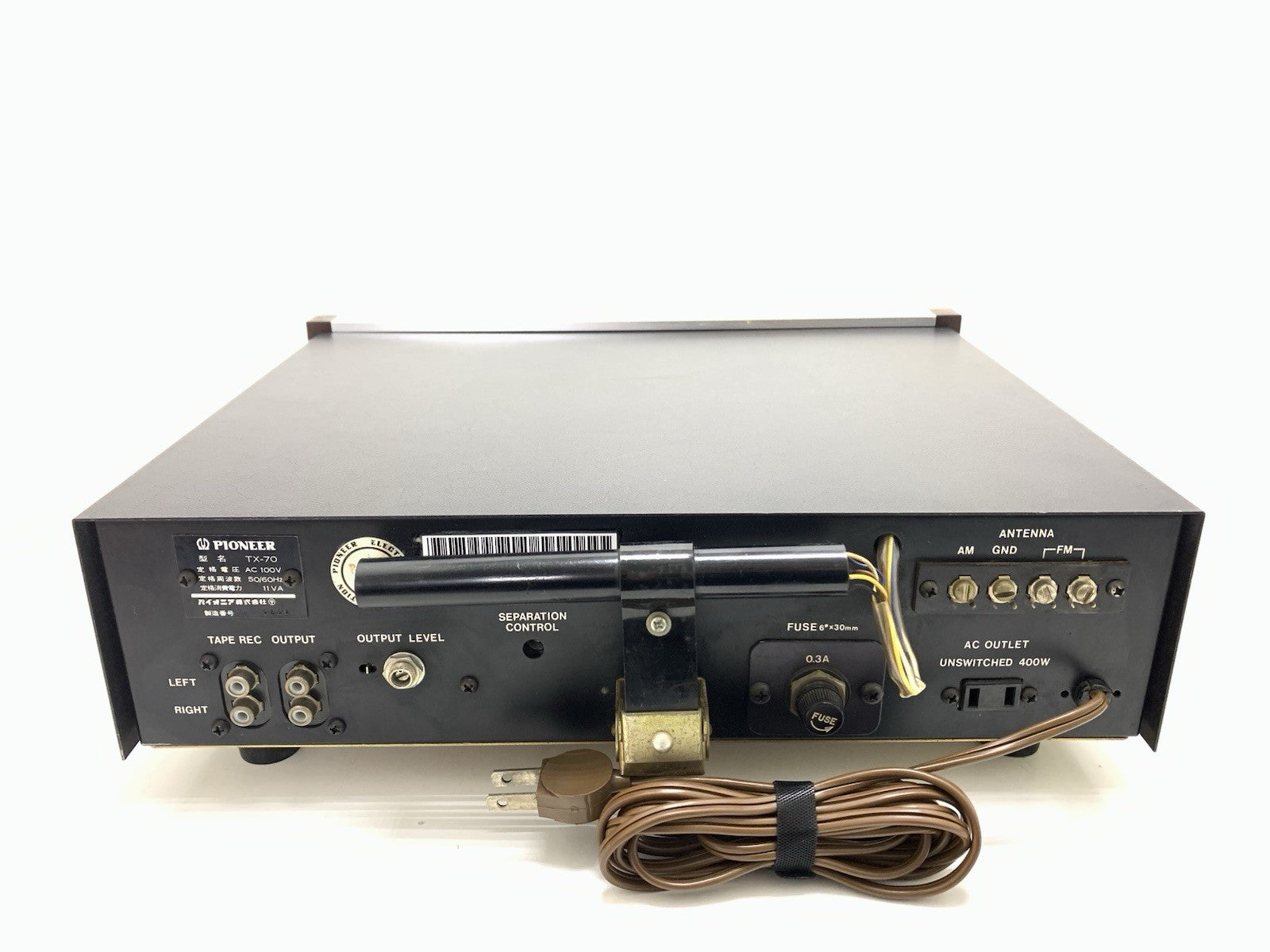 Pioneer TX 70 / TX 700 Working 76-108MHz Vintage Stereo Tuner 220/240V Good Look
