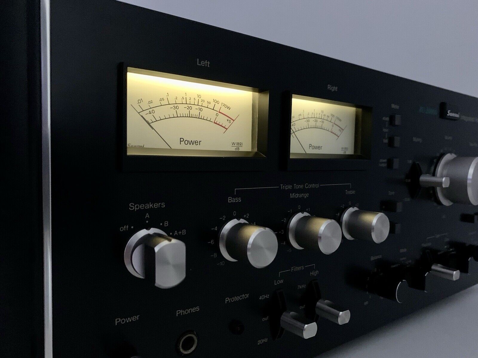 SANSUI AU 20000 Integrated Stereo Amplifier 170+170 WRMS Vintage 1975 LIKE NEW