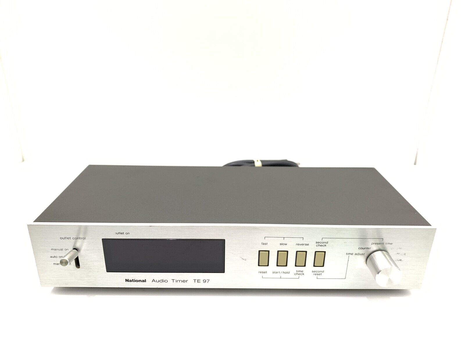 NATIONAL TE 97 Audio Digital Timer Blue Display Vintage Refurbished Like New