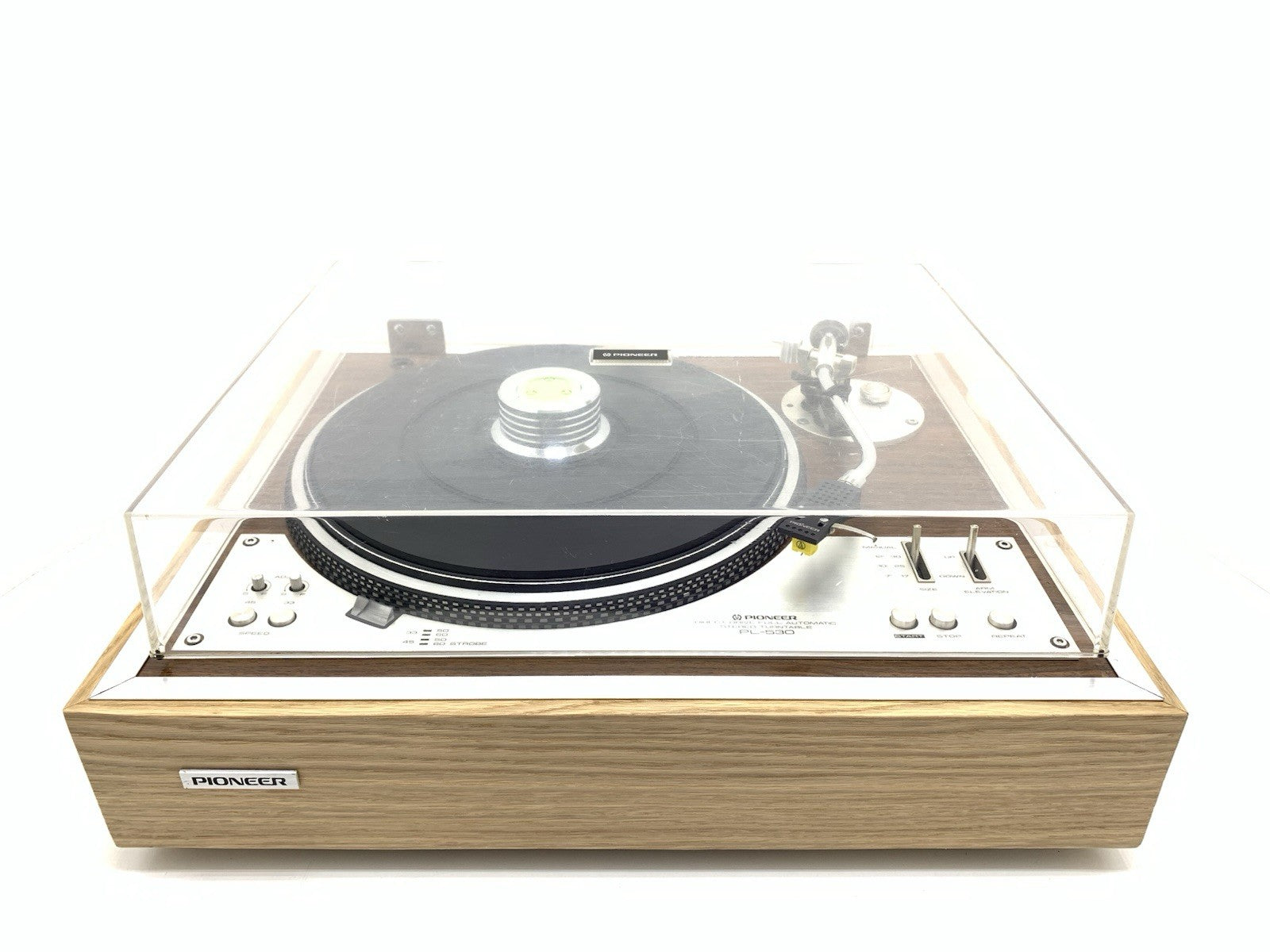 PIONEER PL 530 Turntable Direct Drive Full Automatic Vintage 1976 WORK Good Look
