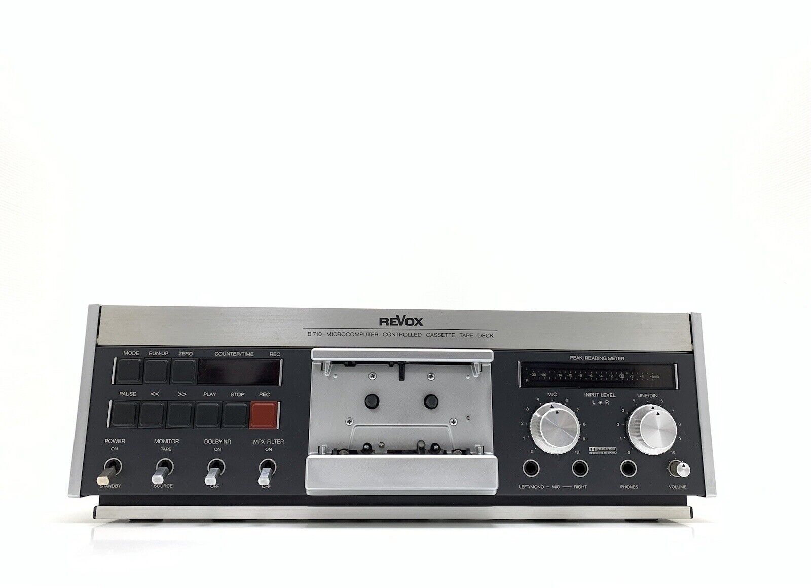 REVOX B 710 Stereo Cassette Tape Deck 3 Heads Vintage 1981 Hi End WORK Good Look