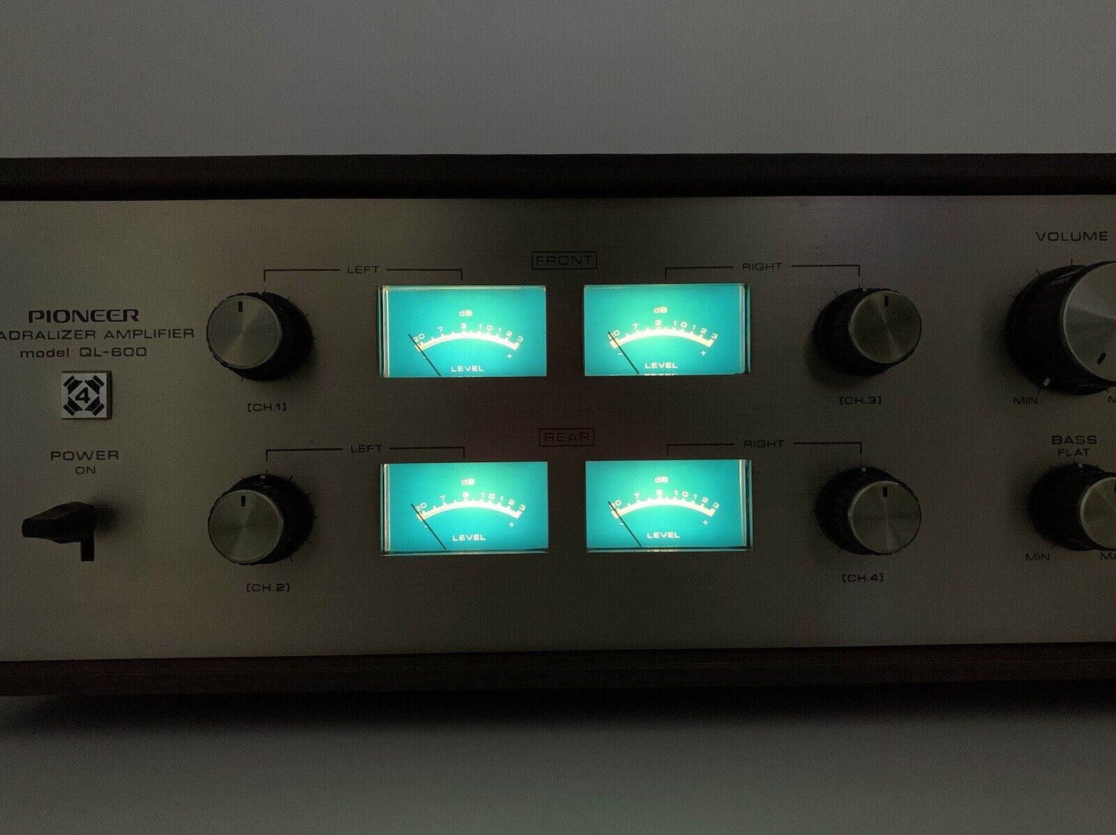 PIONEER QL 600 Quadralizer Amplifier 4Channel Decoder Vintage 1972 WORK GoodLook
