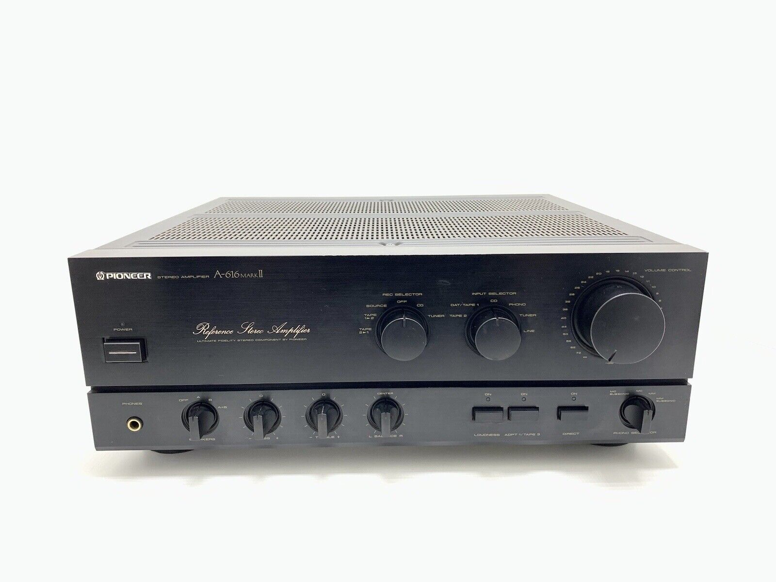 PIONEER A 616 MarkII Stereo Amplifier 80+80Watts RMS Vintage 1988 WORK Good Look