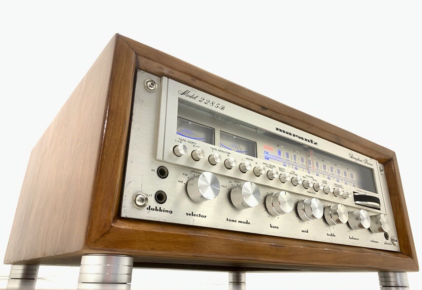 MARANTZ 2285B Stereo MONSTER Receiver 188 W RMS Vintage 1979 Wood Box GOOD LOOK