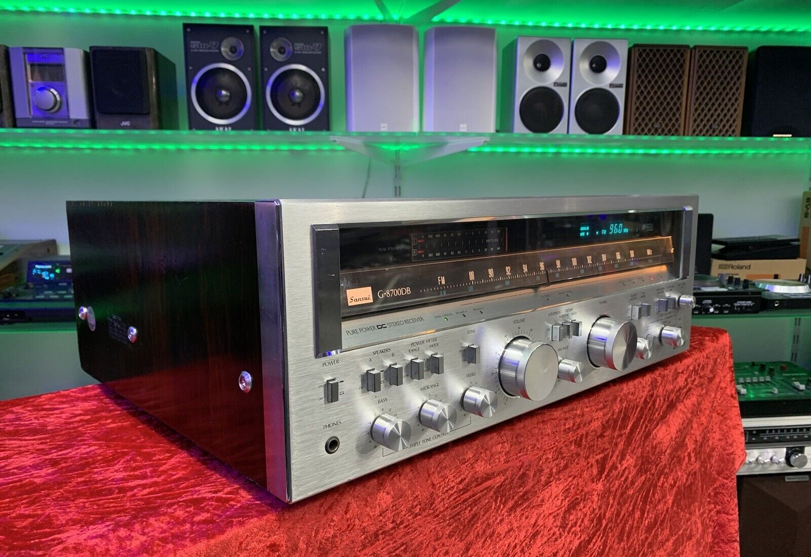 SANSUI G 8700DB Stereo Receiver 2X 160 Watts RMS Vintage 1979 WORK GOOD LlKE NEW