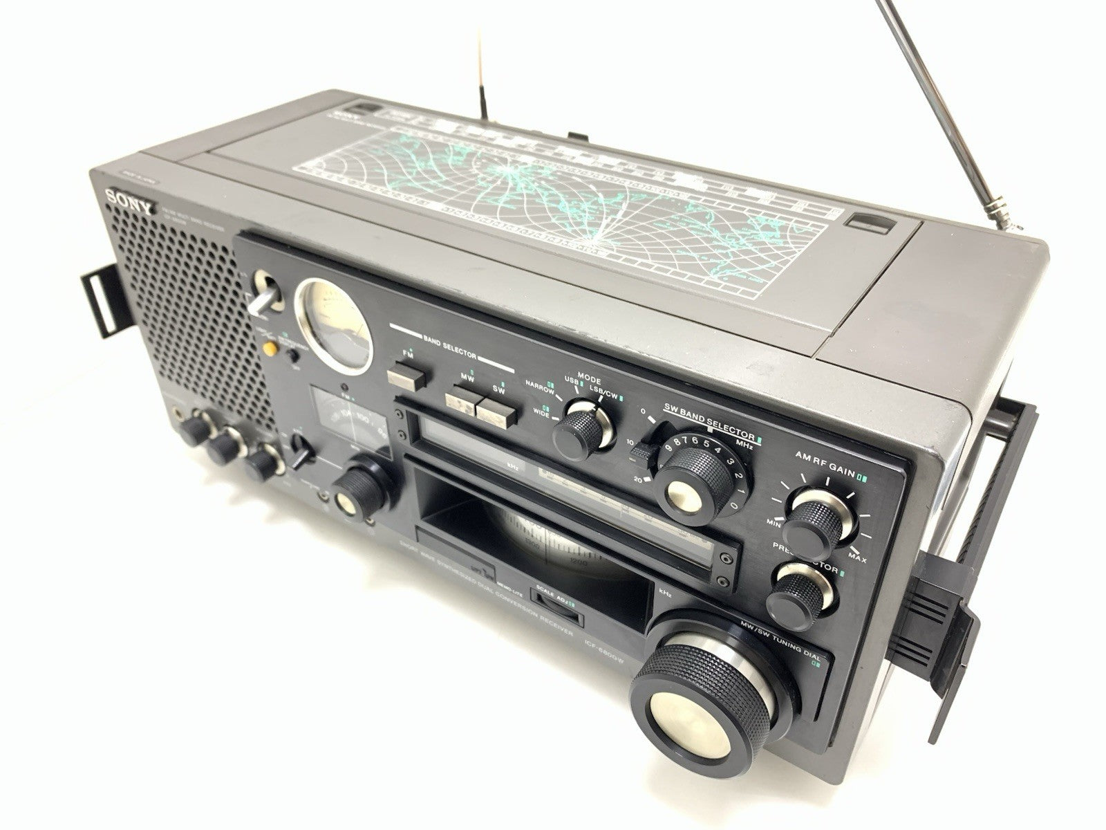 Sony ICF 6800W World Band Receiver Professional Radio Multiband Vintag Work Good