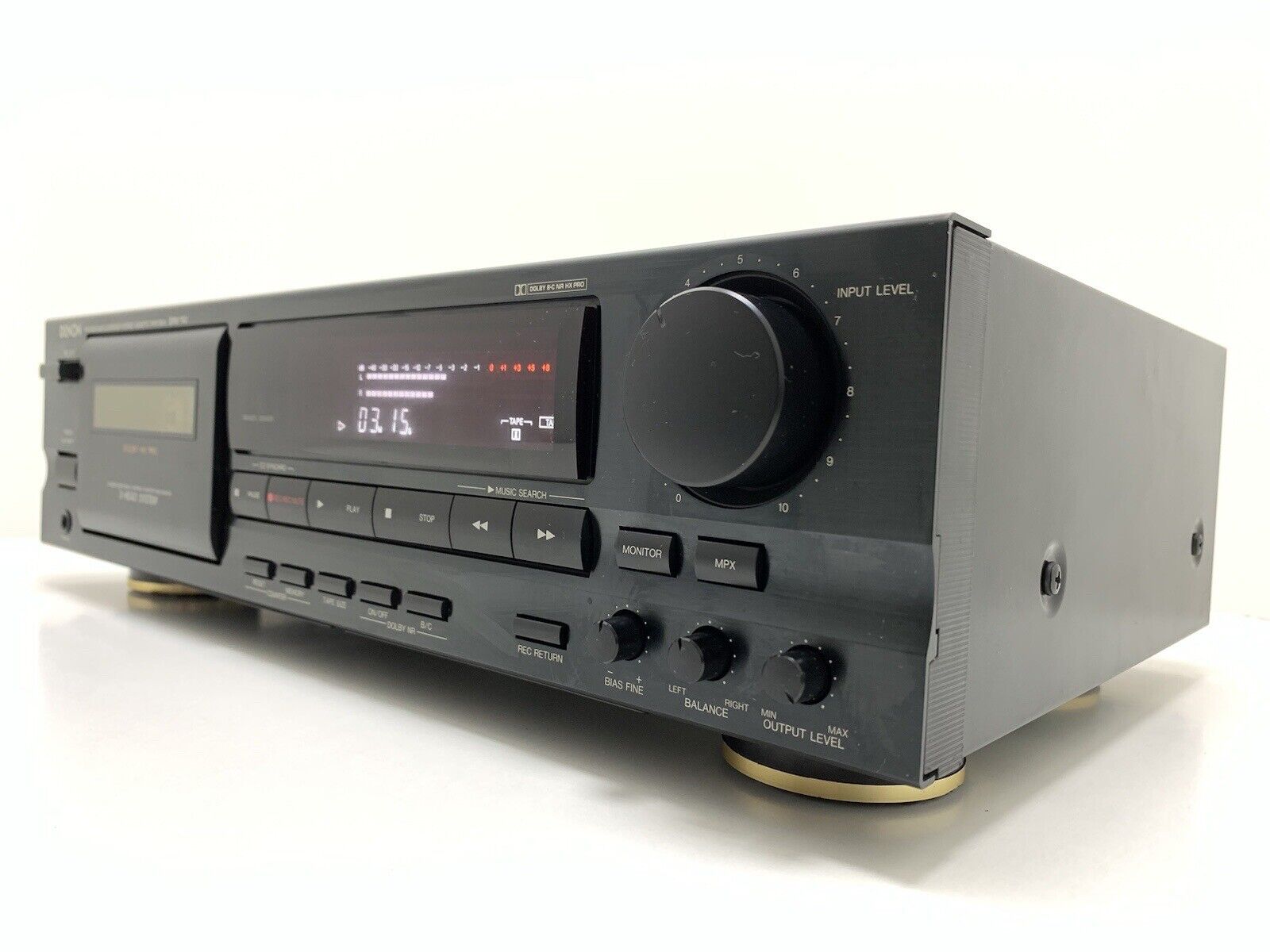 DENON DRM-740 Stereo Cassette Tape Deck 3 Head Vintage 1995 HiEnd WORK Good Look