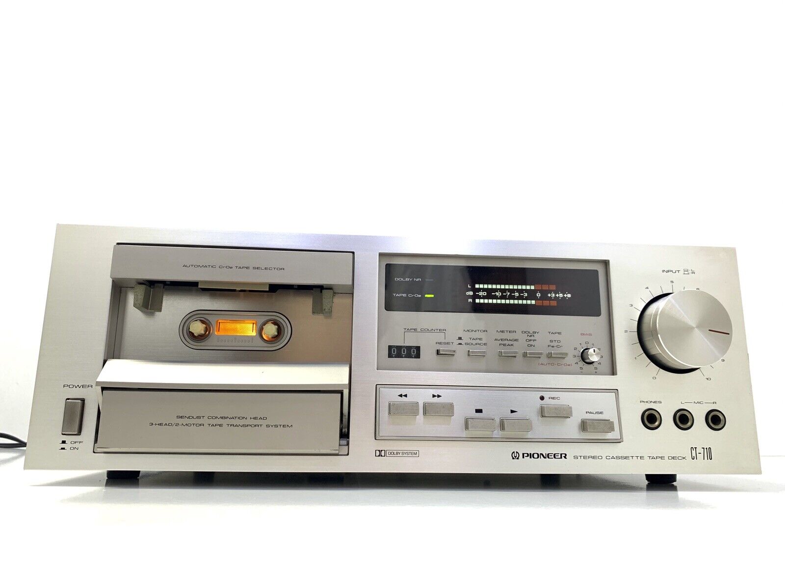 PIONEER CT-710 / CT-F800 2 Motor 3 Head Cassette Vintage 1979 Work 220V Like New