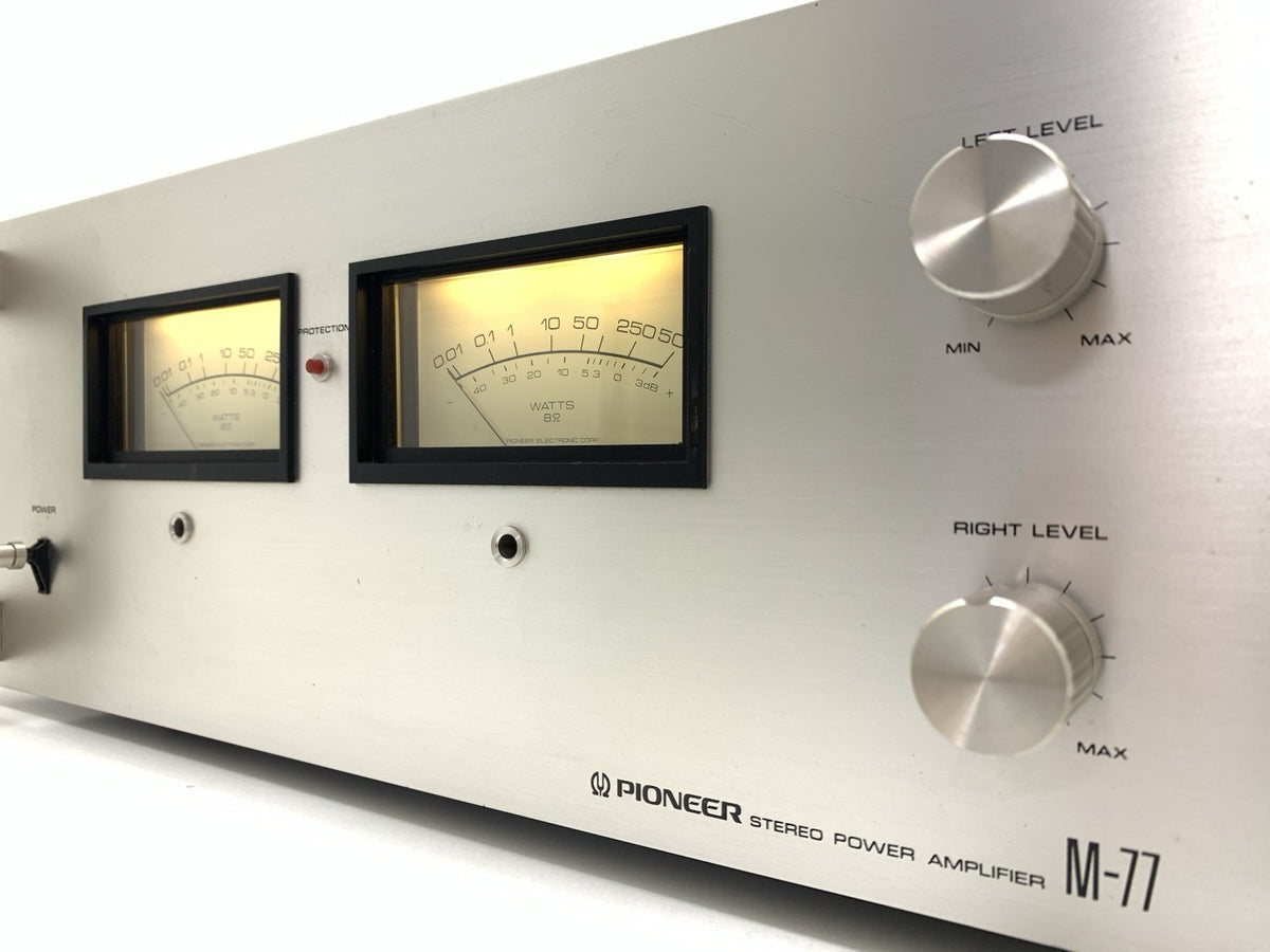 PIONEER M 77 SPEC 2 Stereo Power Amplifier  2 X 250 W RMS Vintage Work Good Look