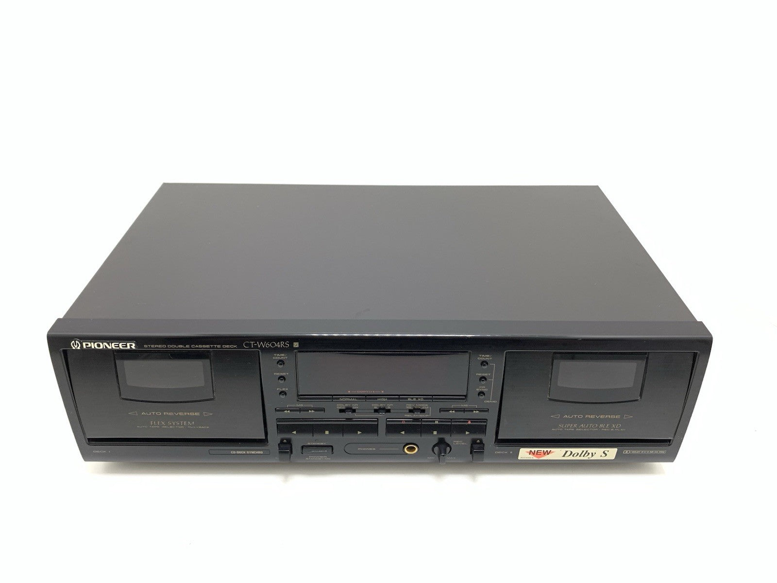 PIONEER CT W604RS Stereo DOBLE Cassette Tape Deck AUTO Reverse WORKING Good Look