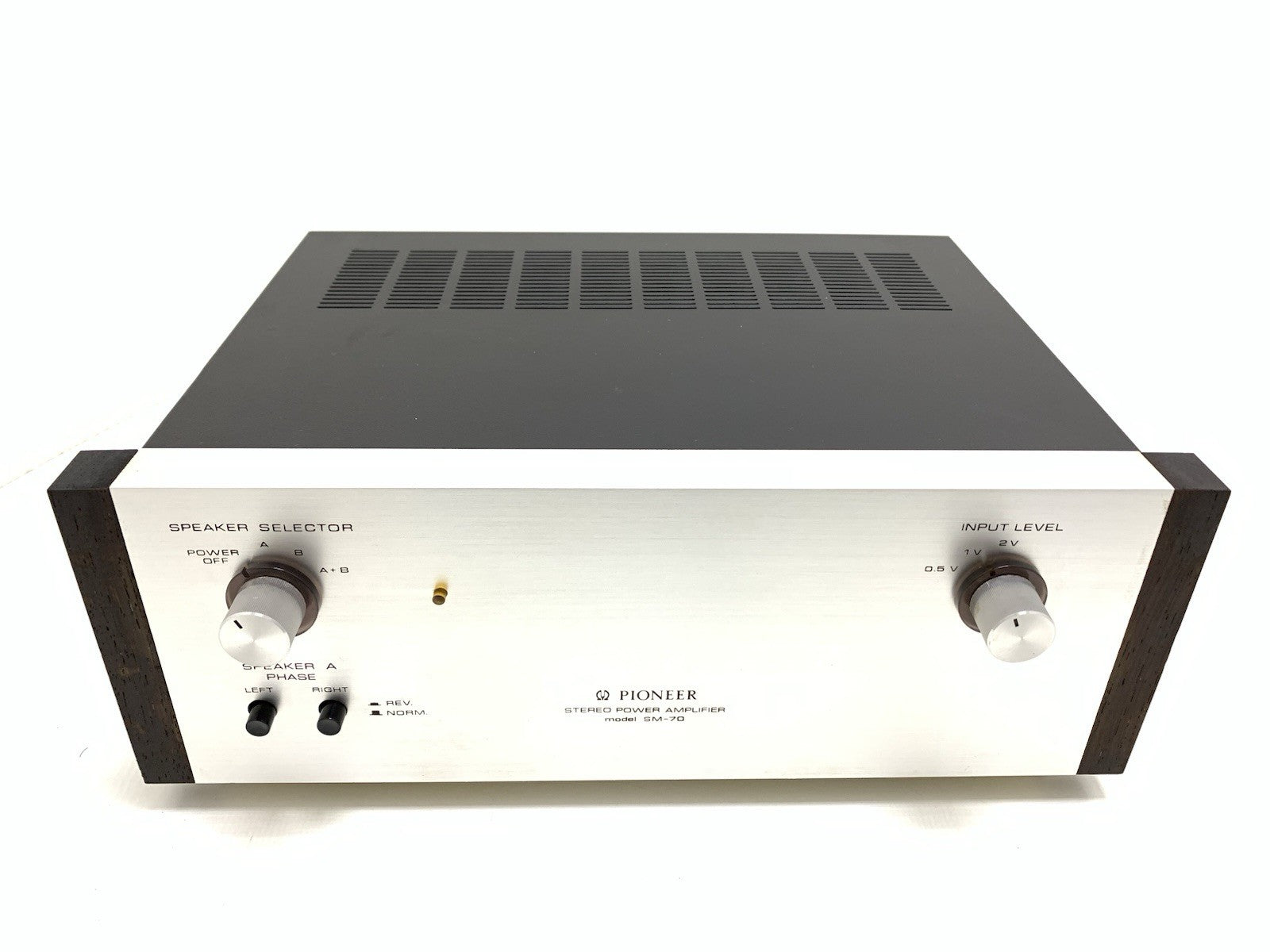 PIONEER SM-70 SM700 Stereo Power Amplifier 20+20W RMS Vintage 1969 WORK GoodLook