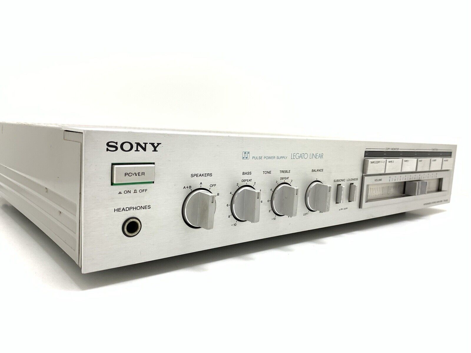 SONY TA-AX3 Stereo Integrated Amplifier 40+40 Watts RMS Vintage 1982 Good Look